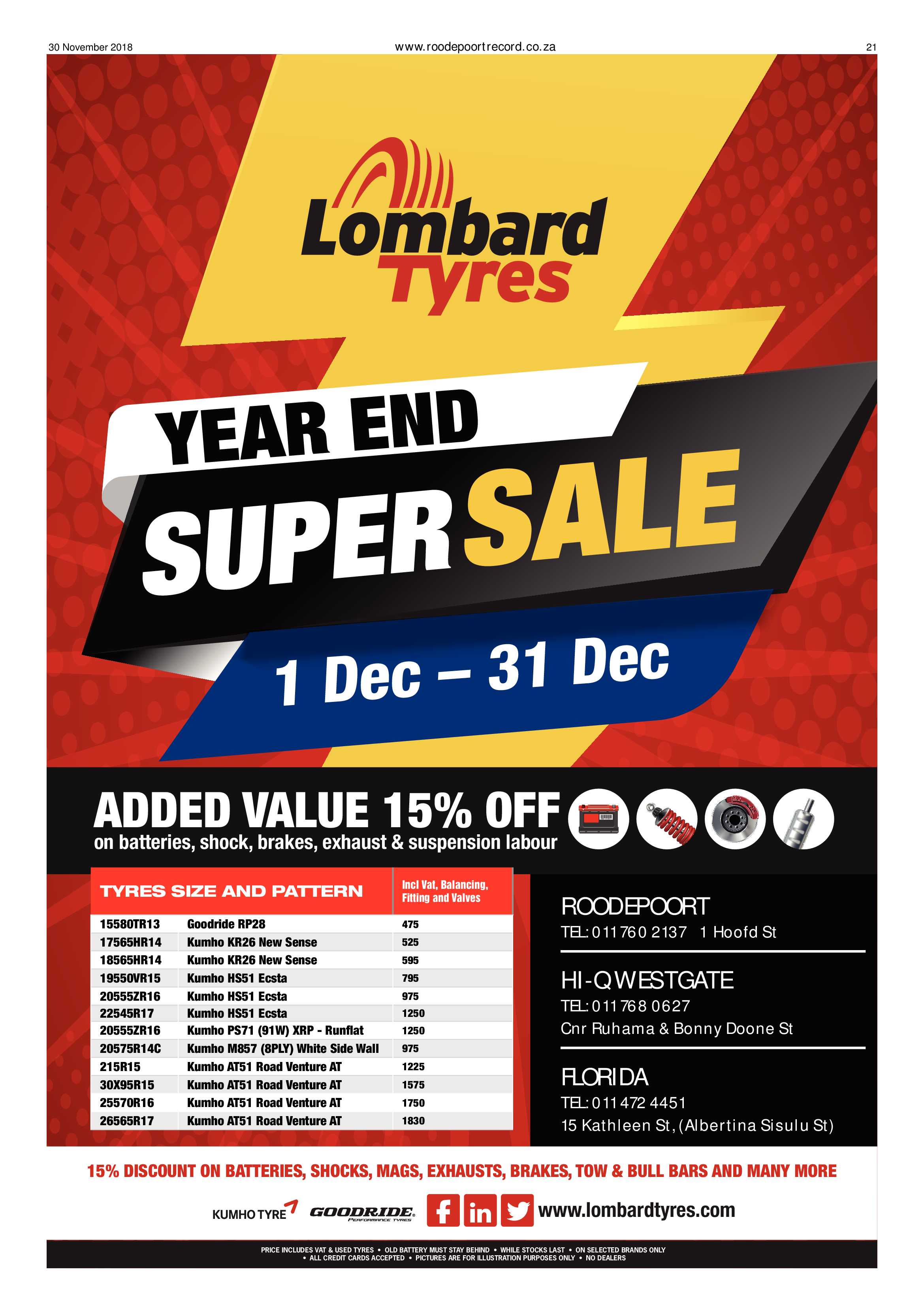 Roodepoort Record 30 November 2018 page 21