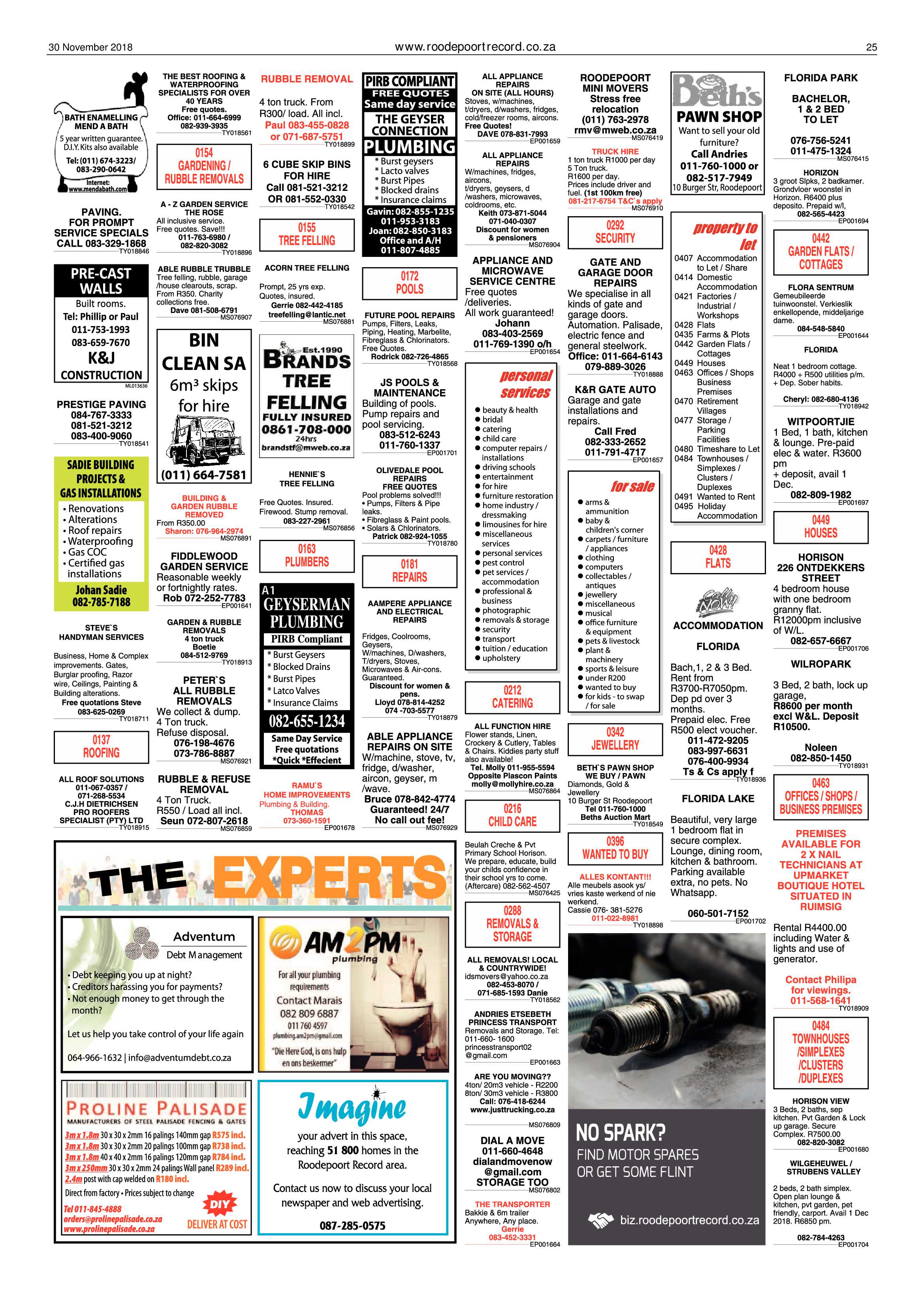 Roodepoort Record 30 November 2018 page 25