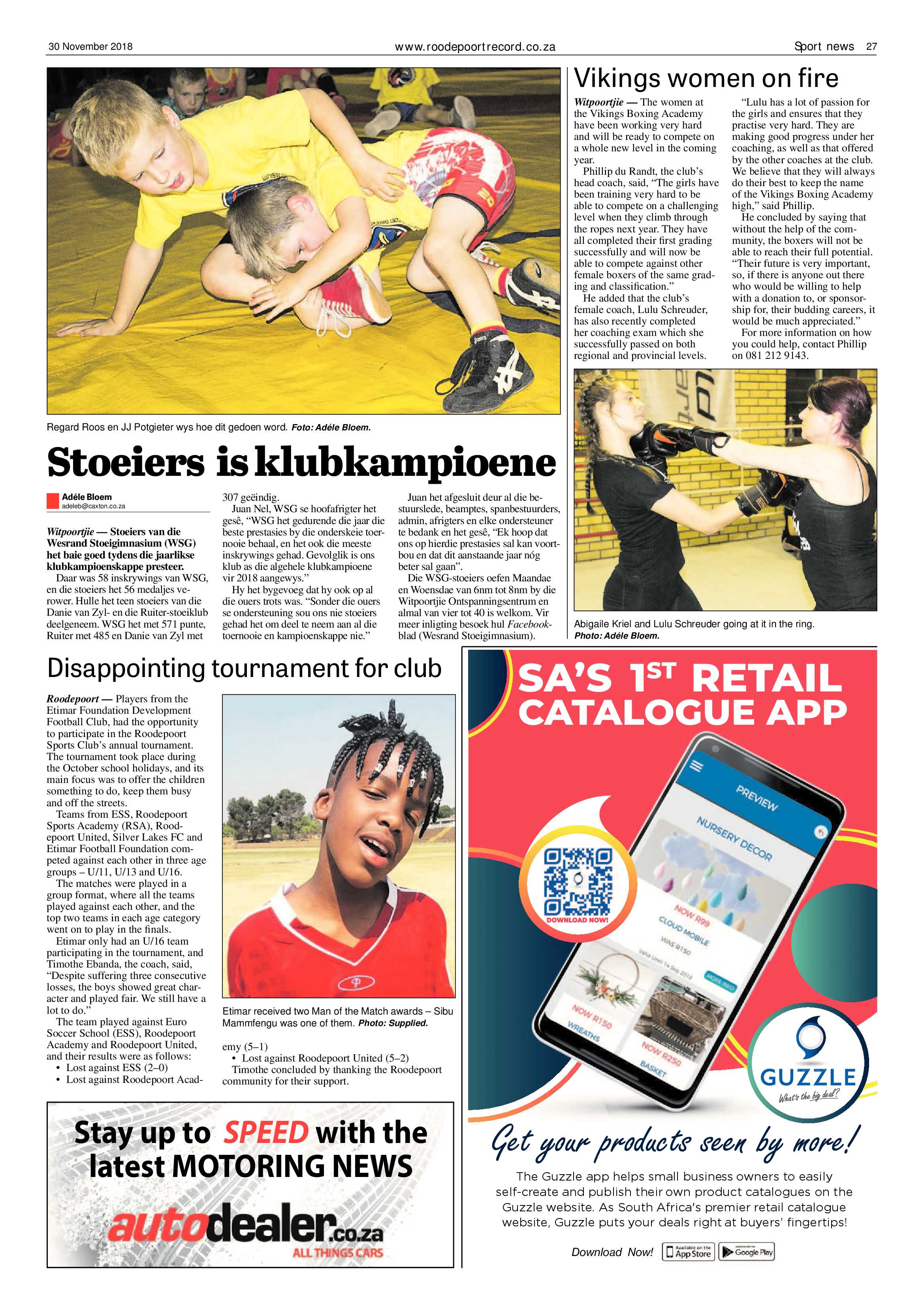 Roodepoort Record 30 November 2018 page 27