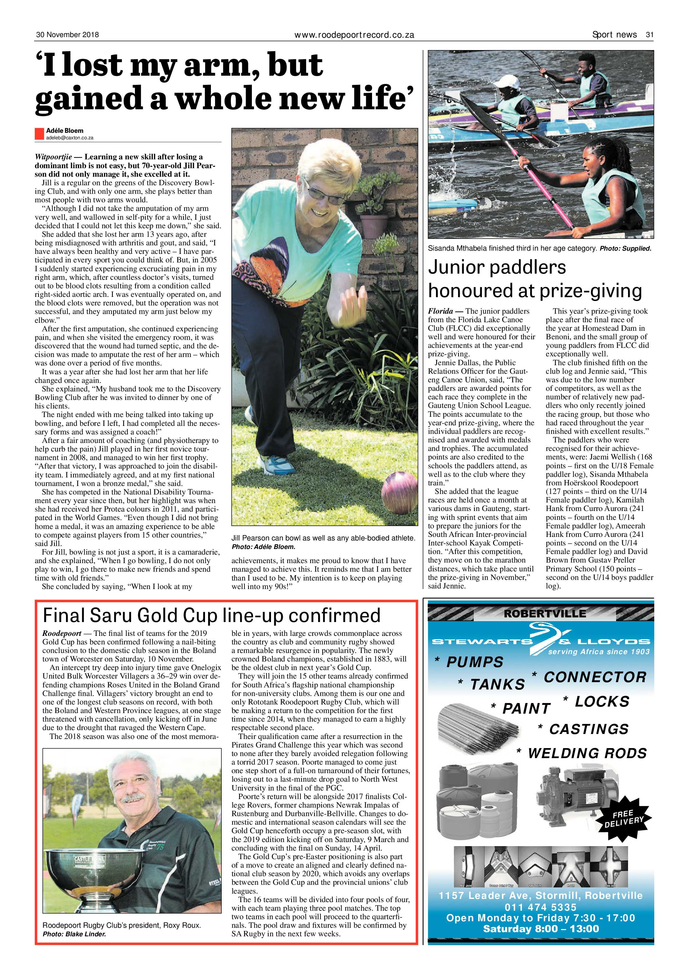 Roodepoort Record 30 November 2018 page 31