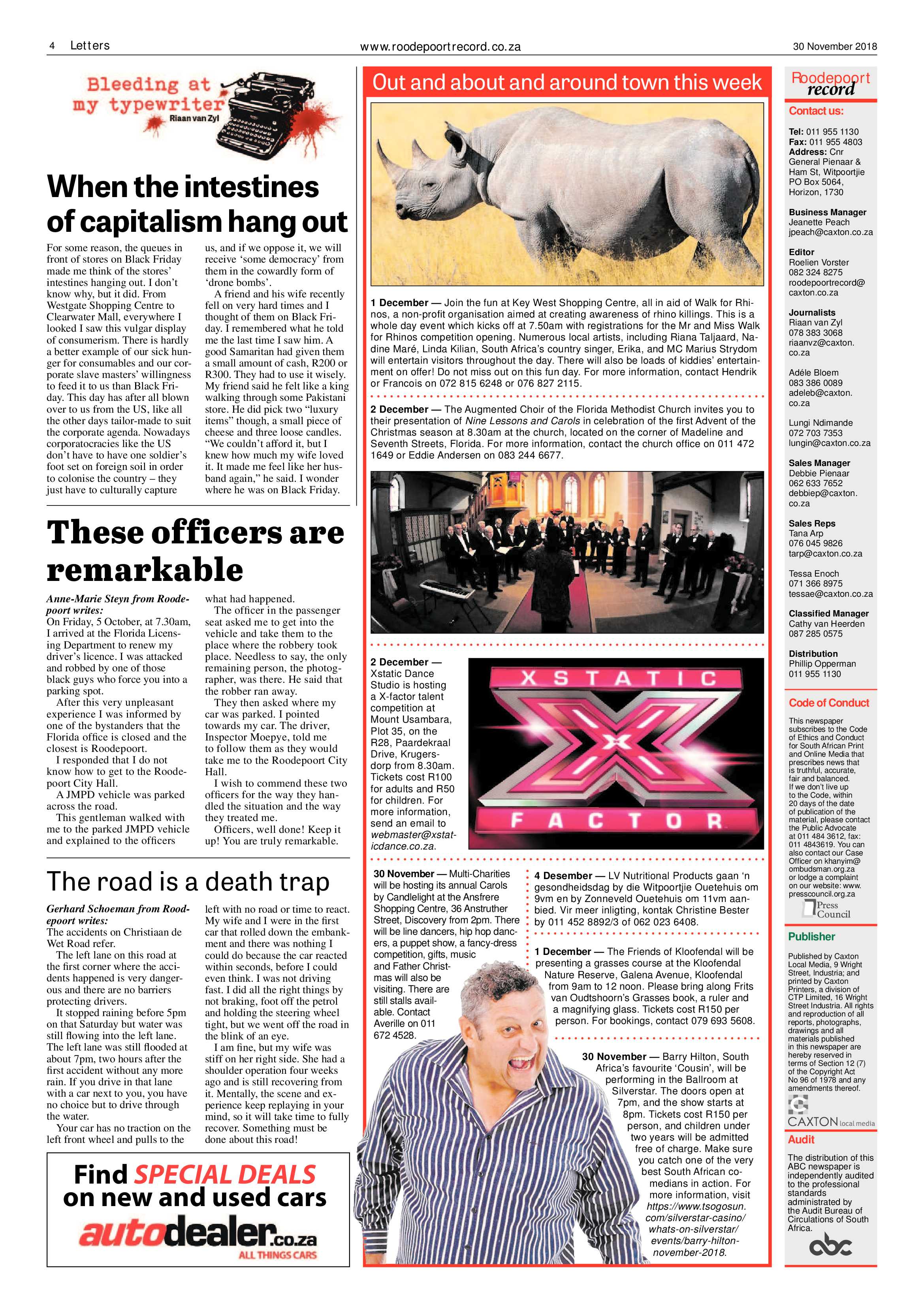 Roodepoort Record 30 November 2018 page 4