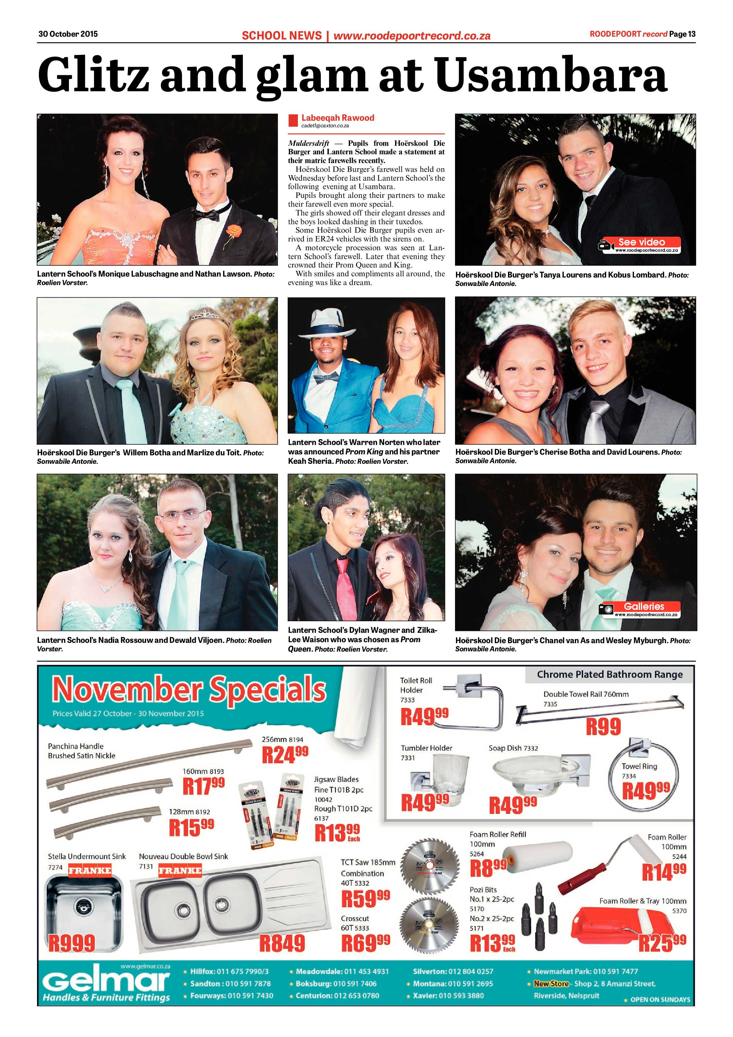 Roodepoort Record 30 October 2015 page 13