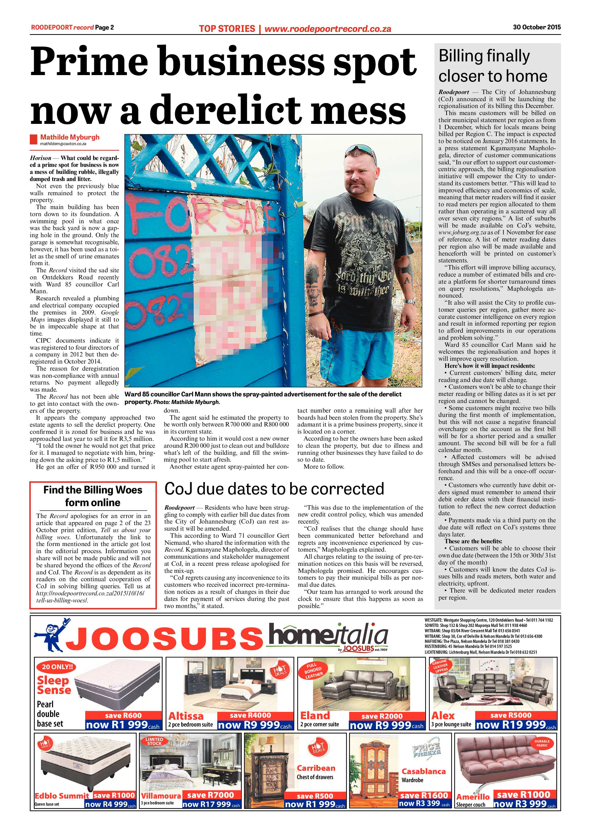 Roodepoort Record 30 October 2015 page 2