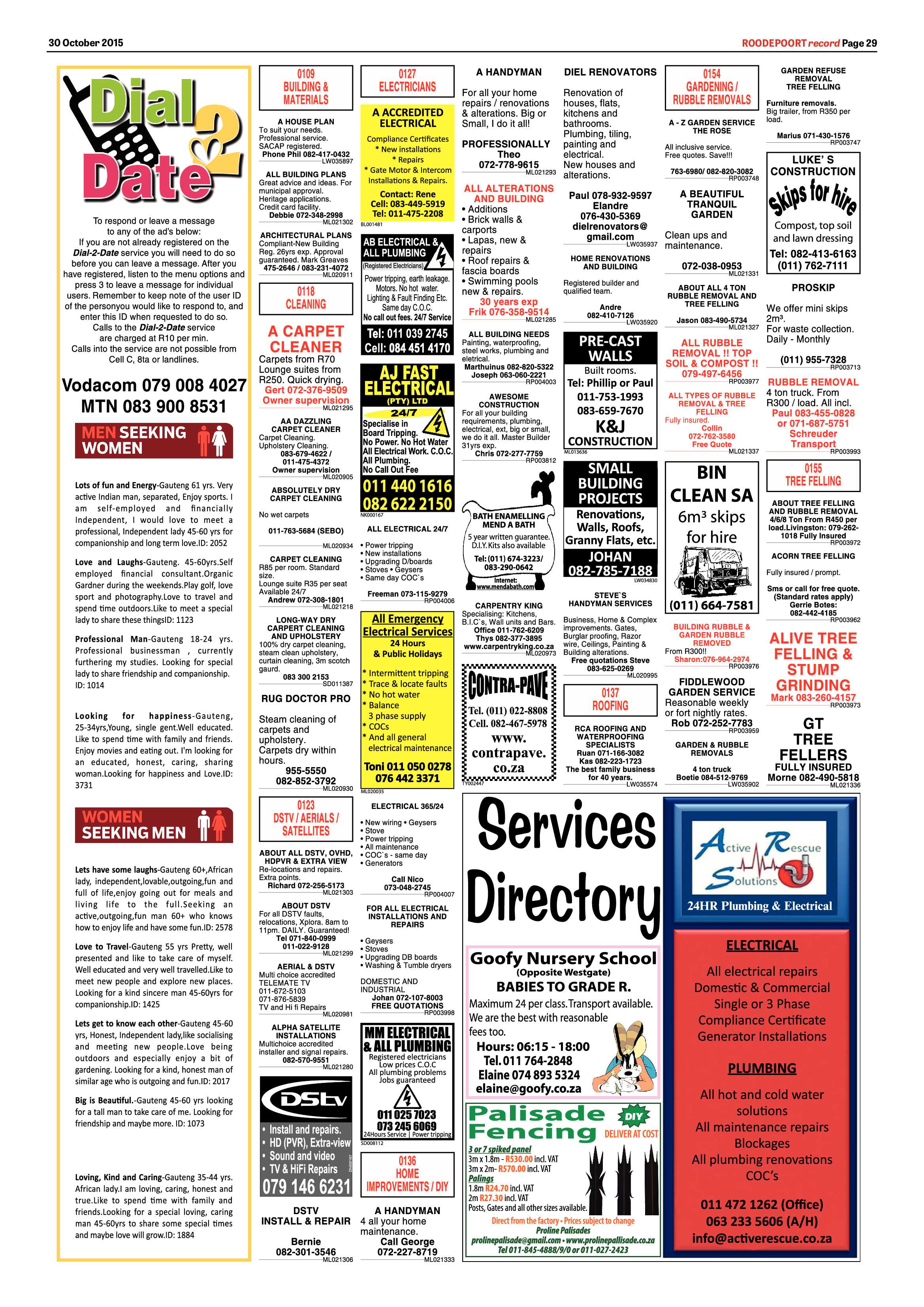 Roodepoort Record 30 October 2015 page 29