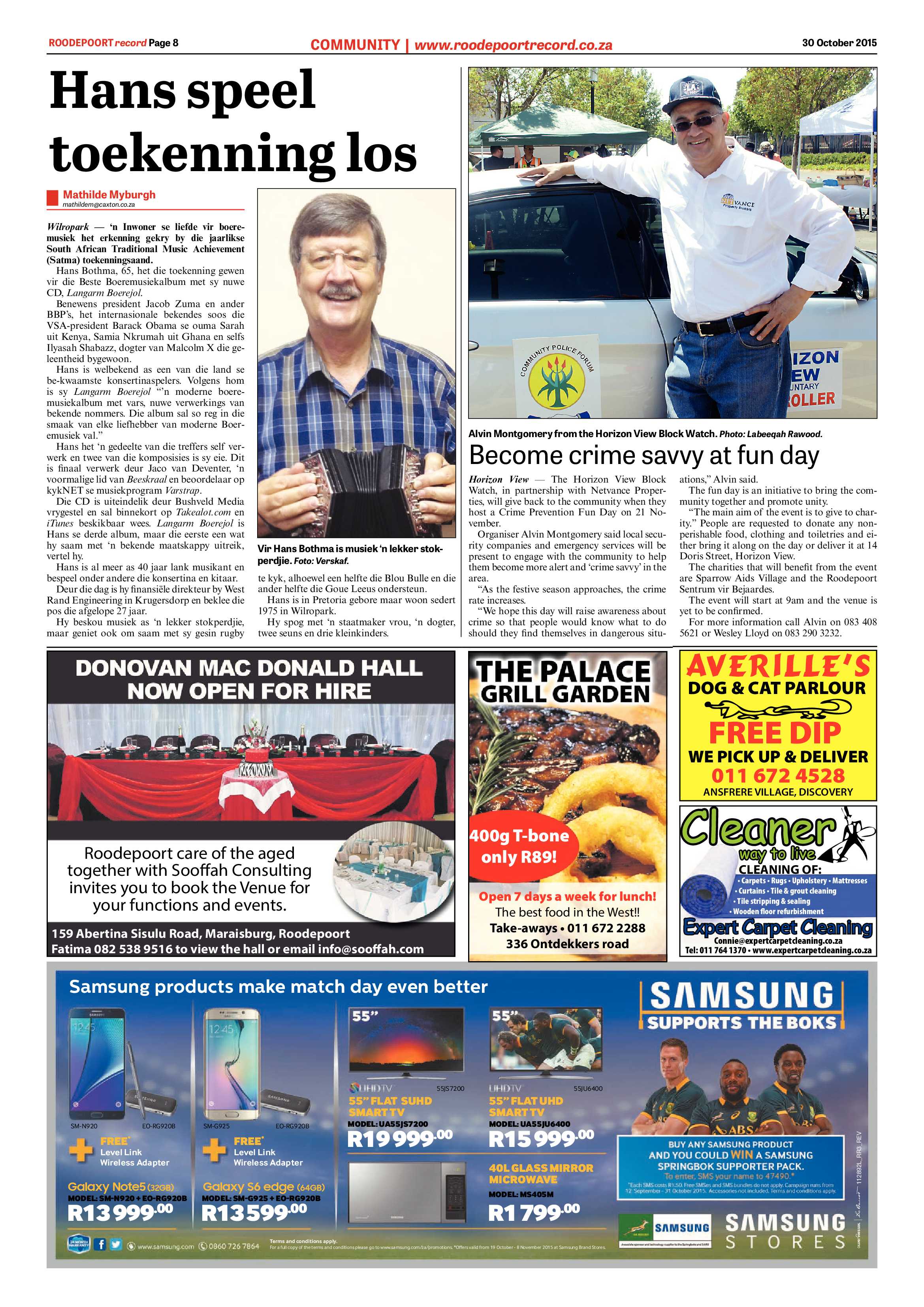 Roodepoort Record 30 October 2015 page 8