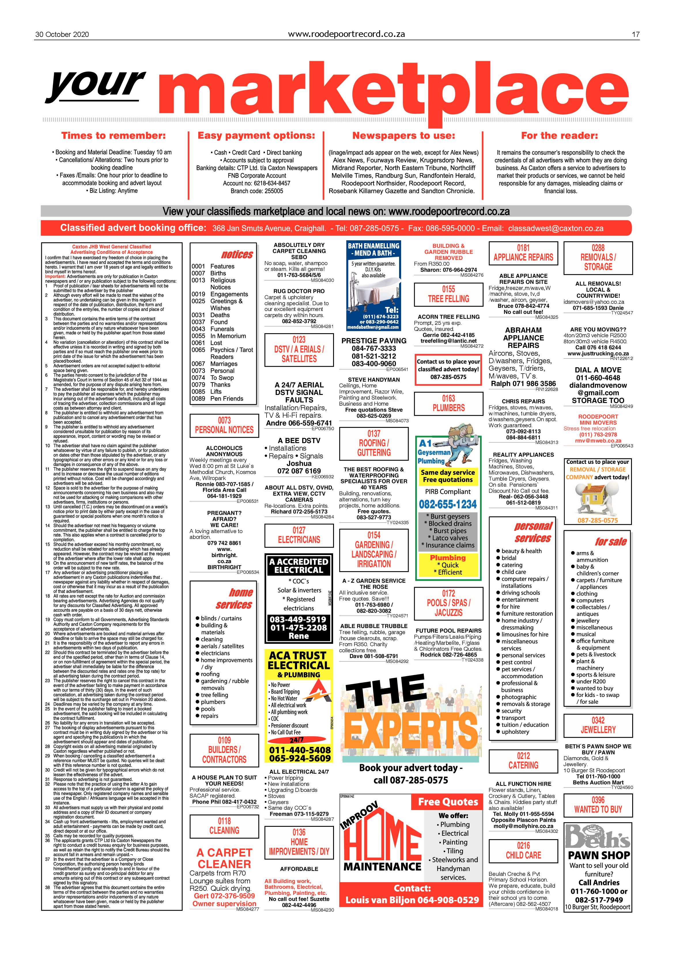 Roodepoort Record 30 October 2020 page 17