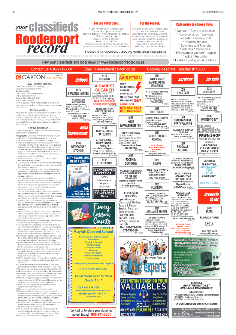Roodepoort Record 30 September 2022 page 10
