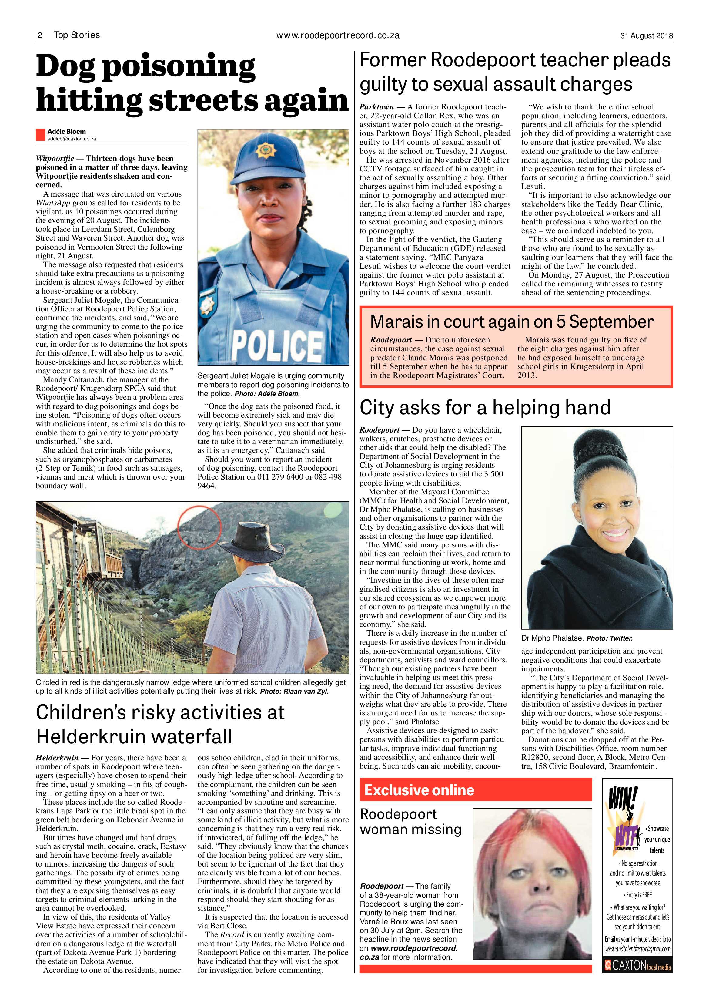Roodepoort Record 31 August 2018 page 2