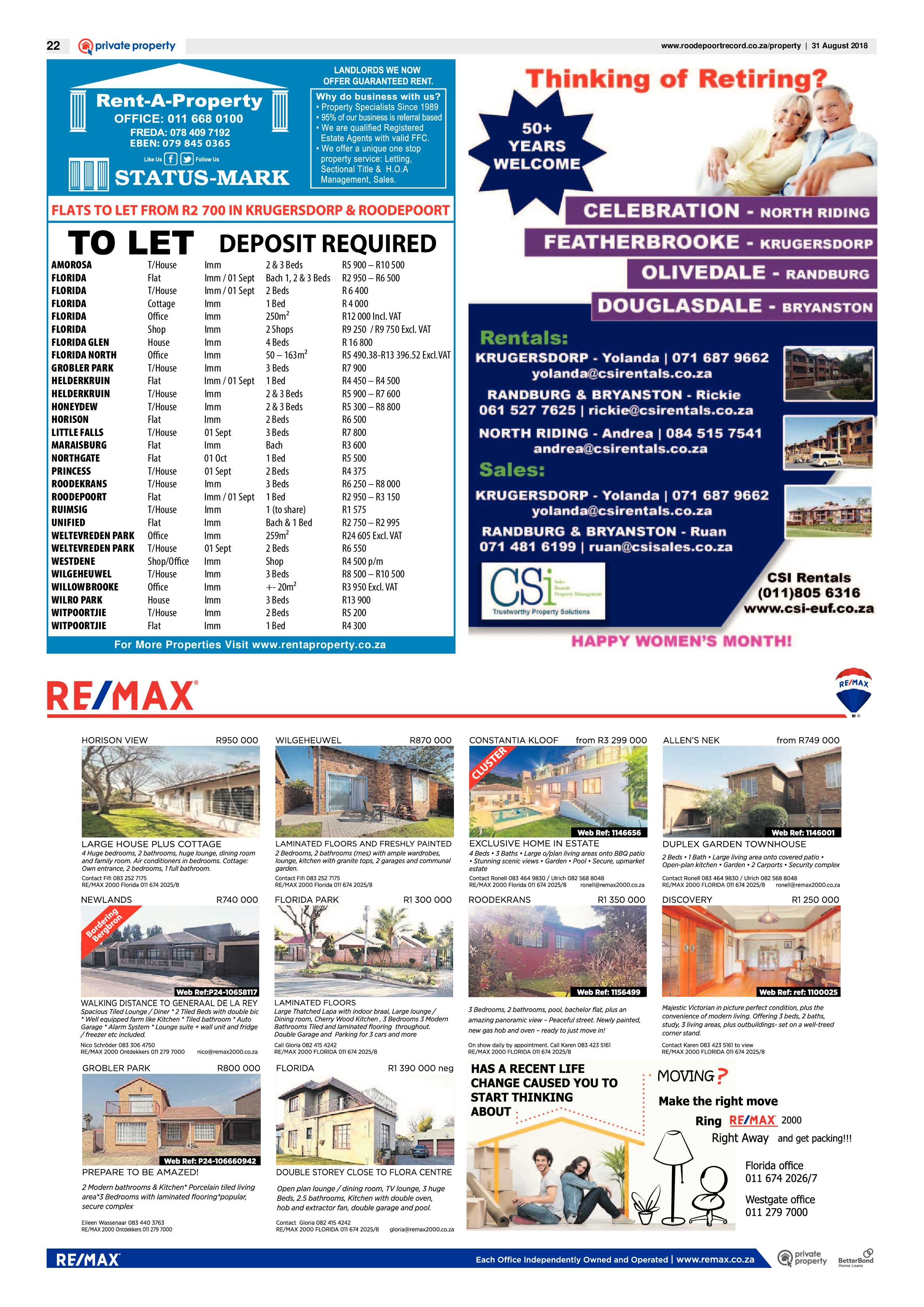 Roodepoort Record 31 August 2018 page 22