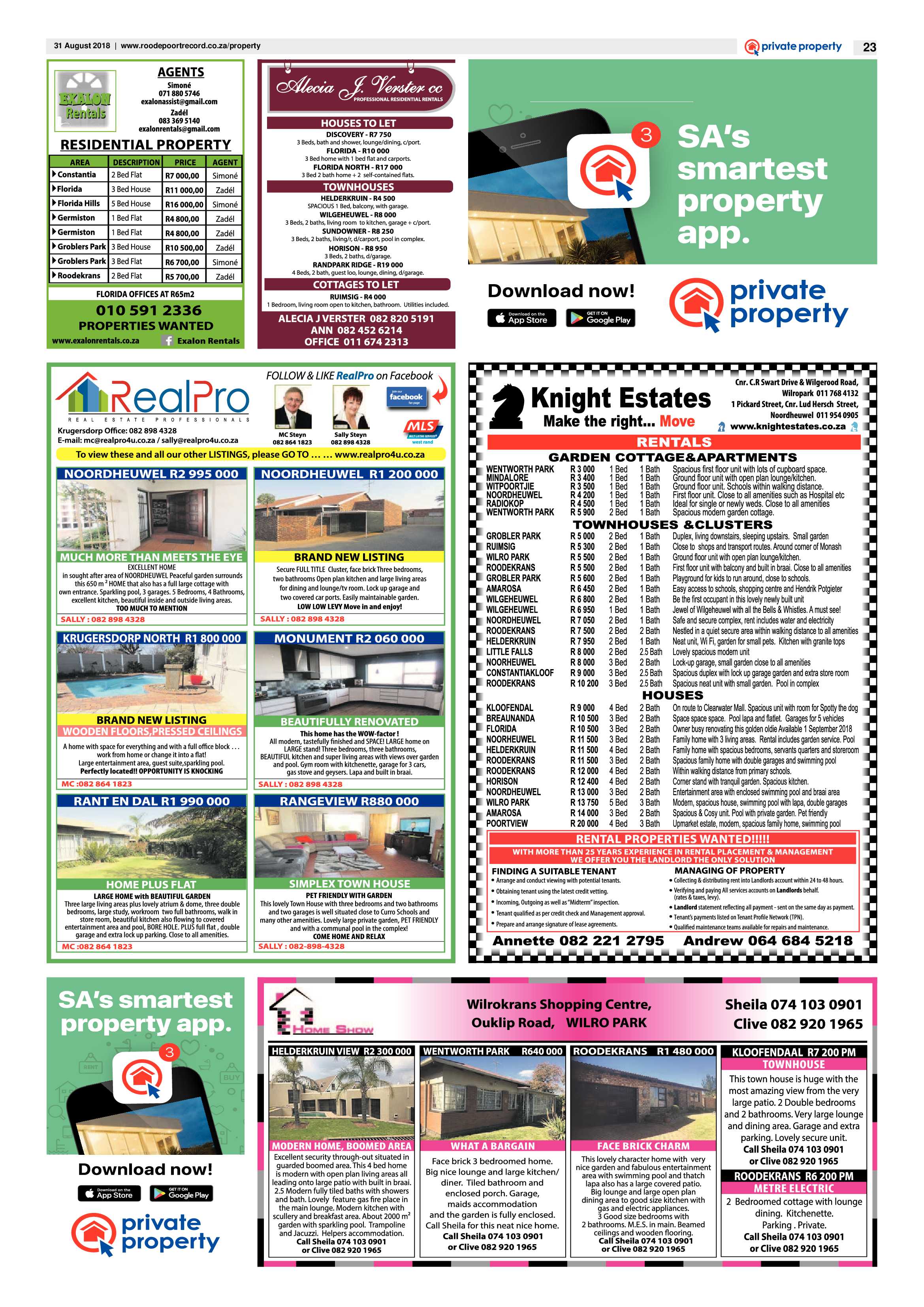 Roodepoort Record 31 August 2018 page 23