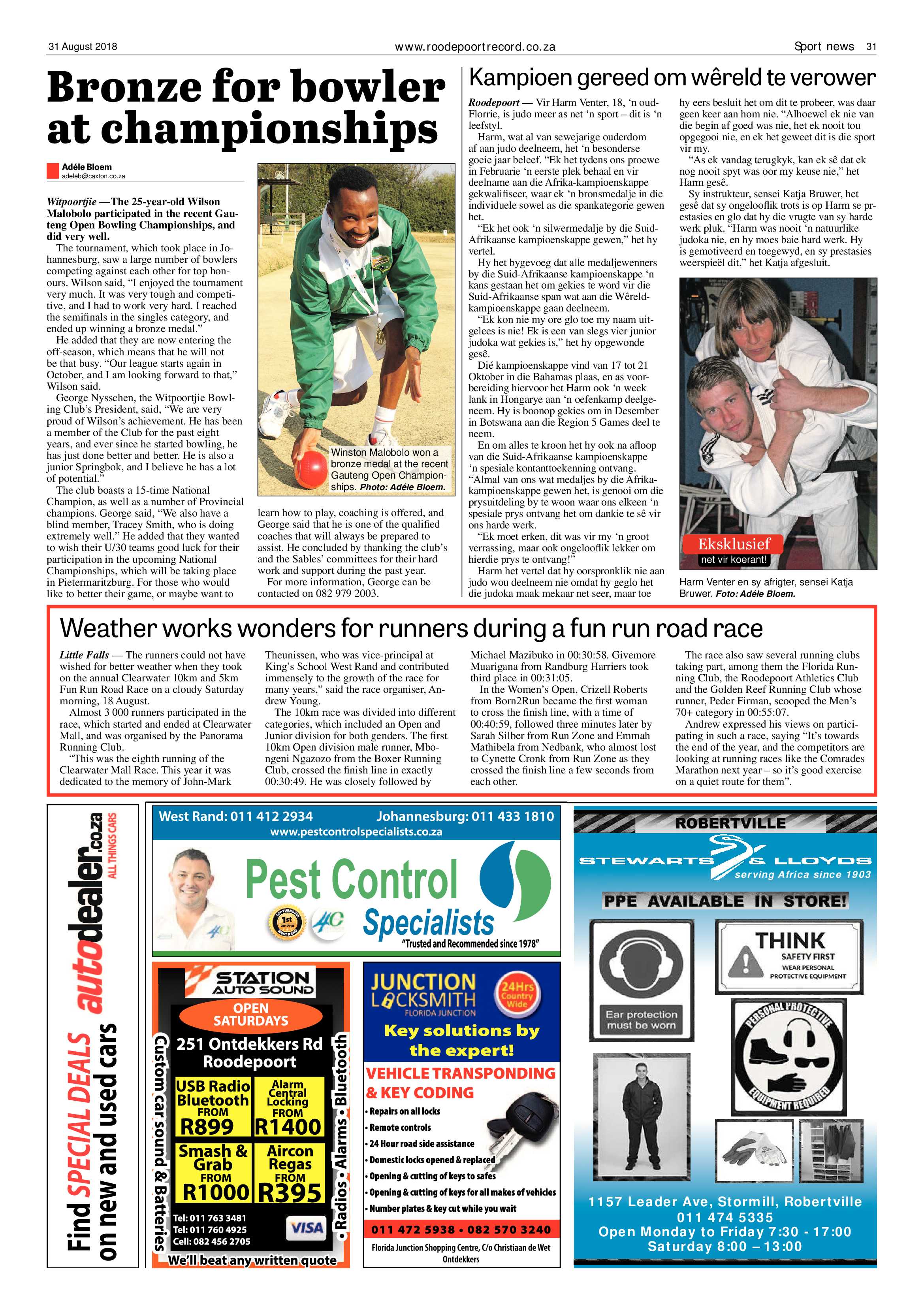 Roodepoort Record 31 August 2018 page 31