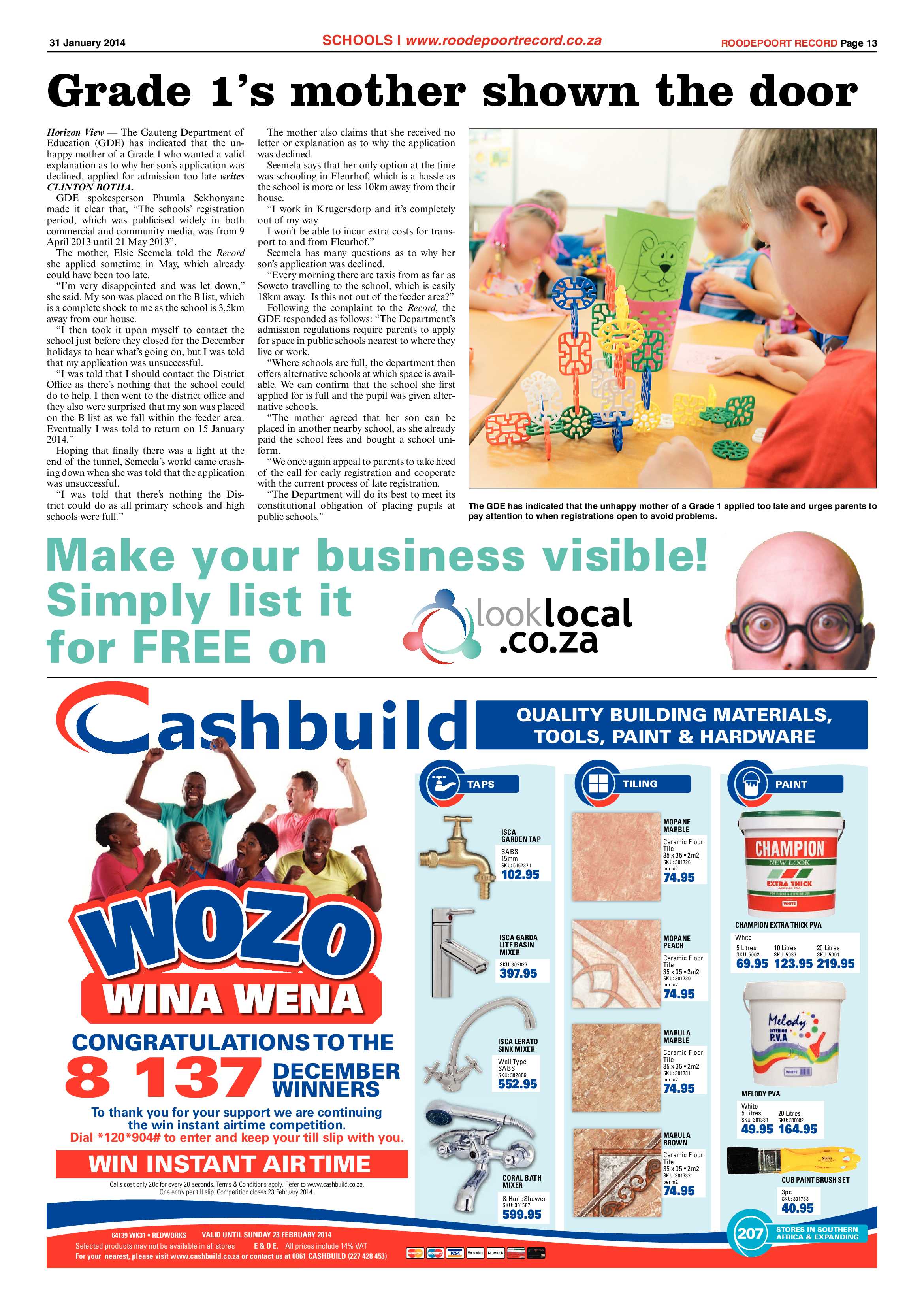 Roodepoort Record 31 January 2014 page 13
