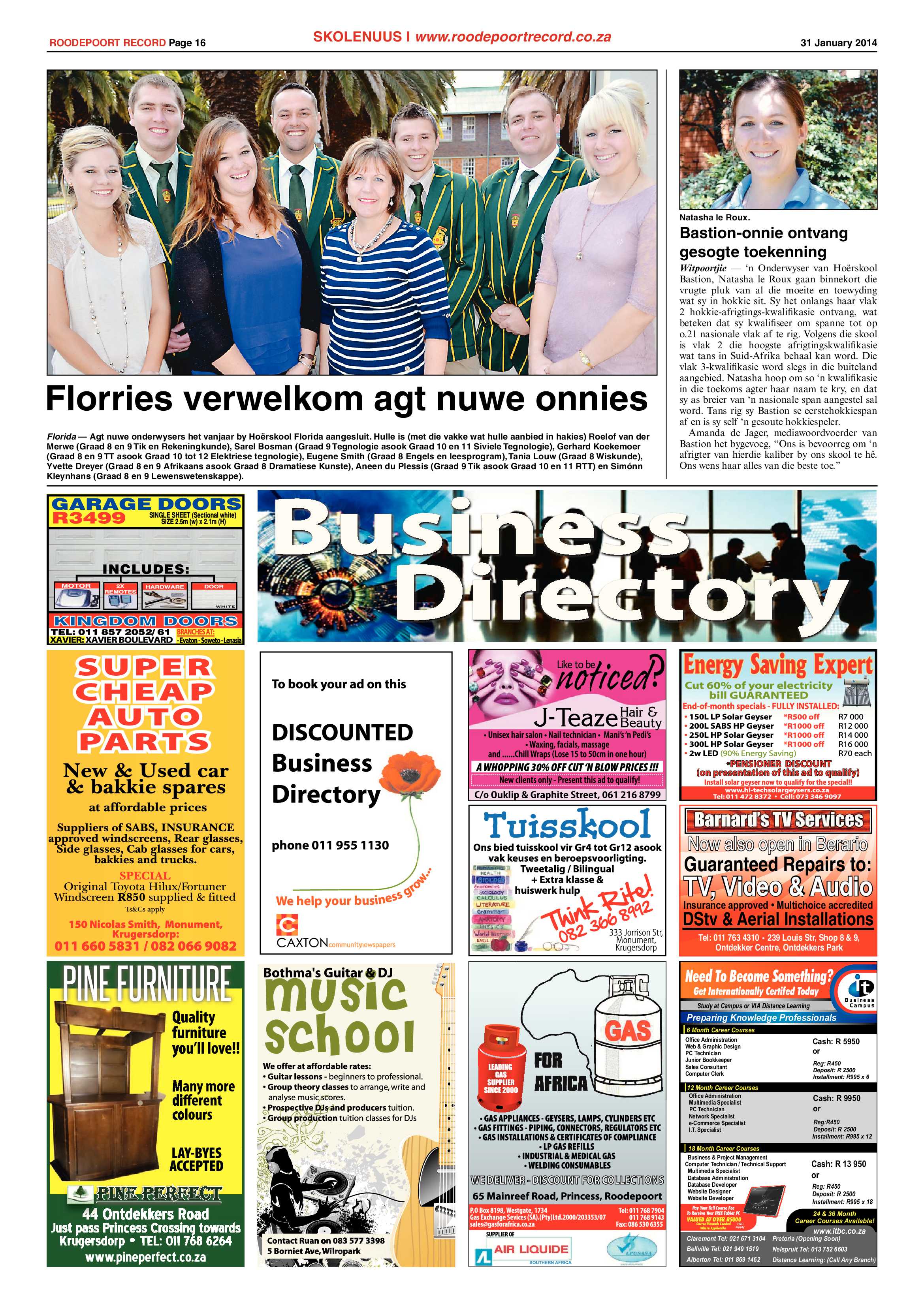 Roodepoort Record 31 January 2014 page 16