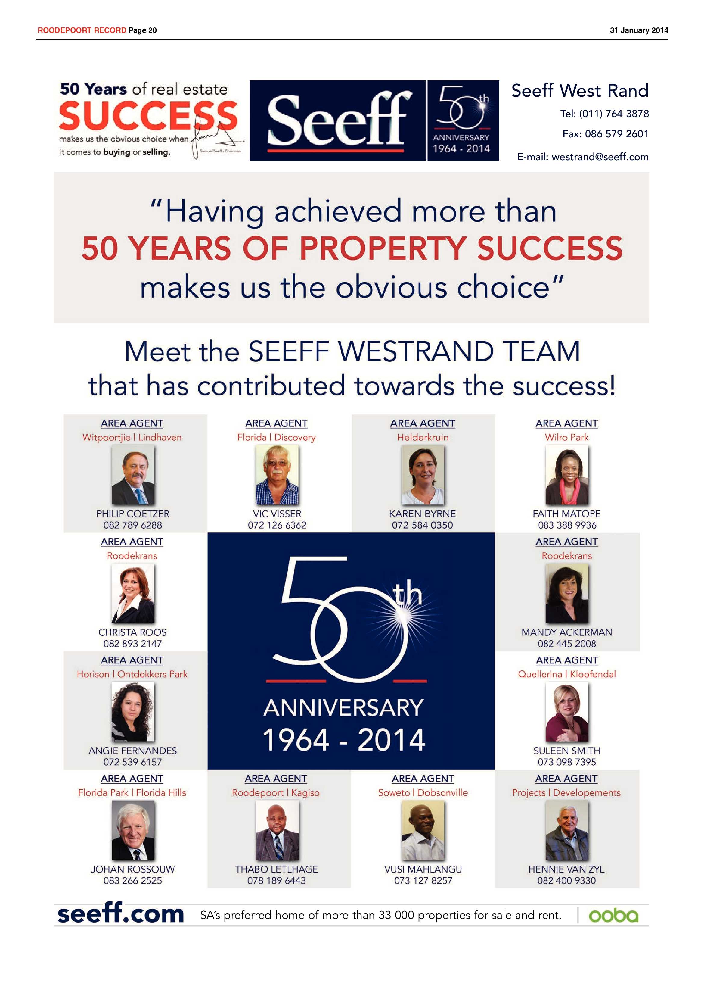 Roodepoort Record 31 January 2014 page 20