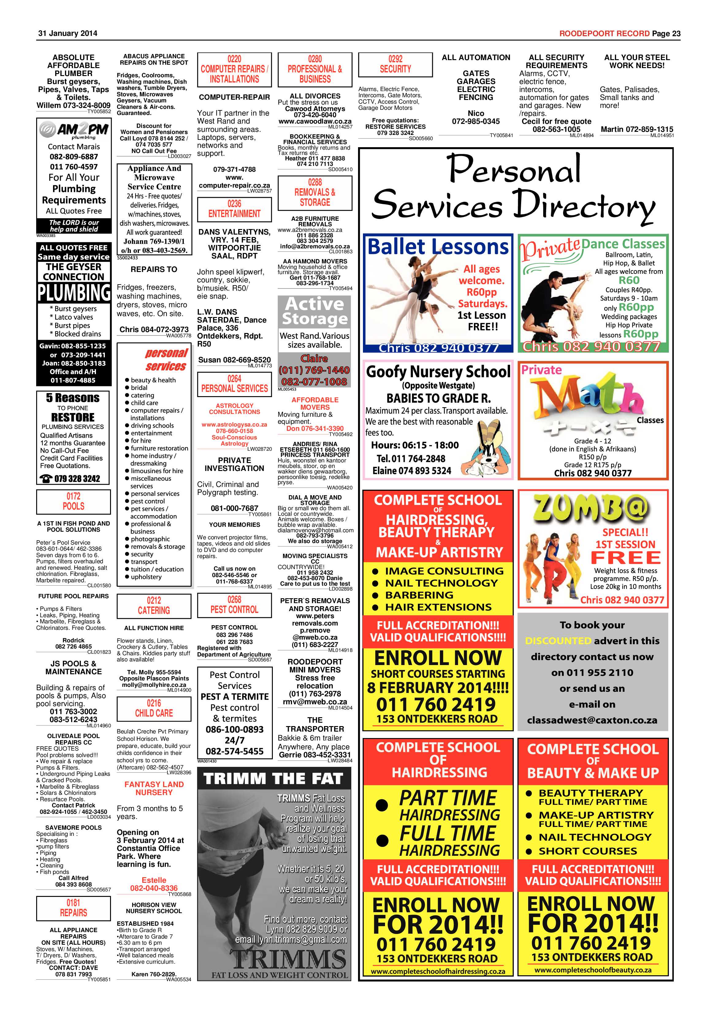 Roodepoort Record 31 January 2014 page 23