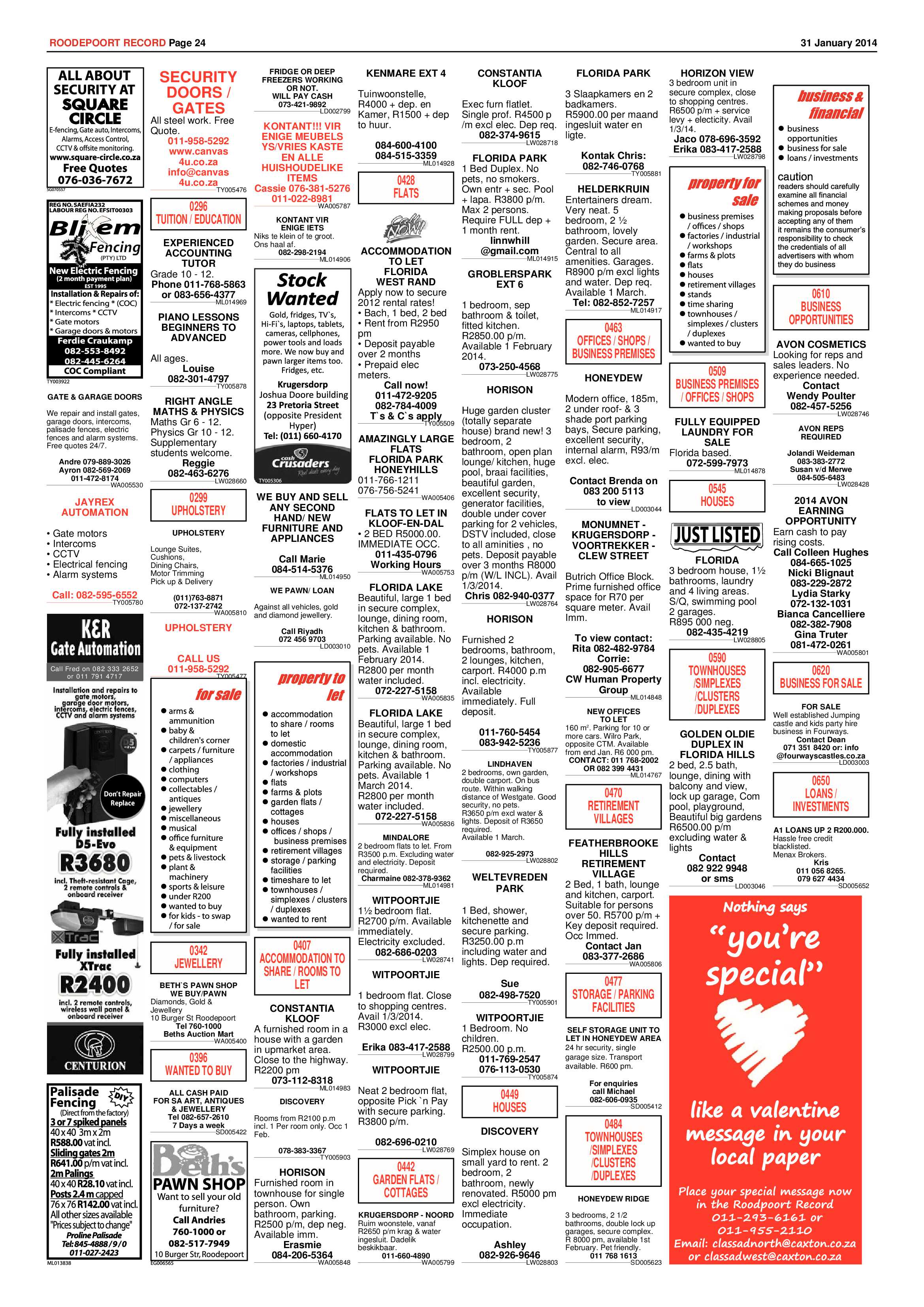 Roodepoort Record 31 January 2014 page 24