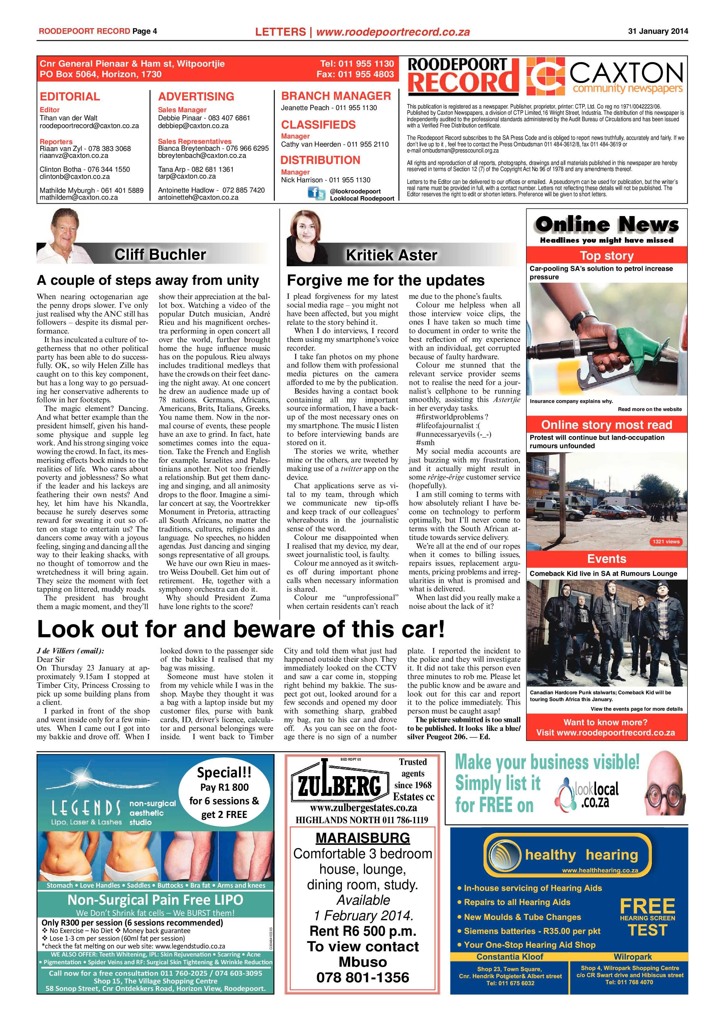 Roodepoort Record 31 January 2014 page 4