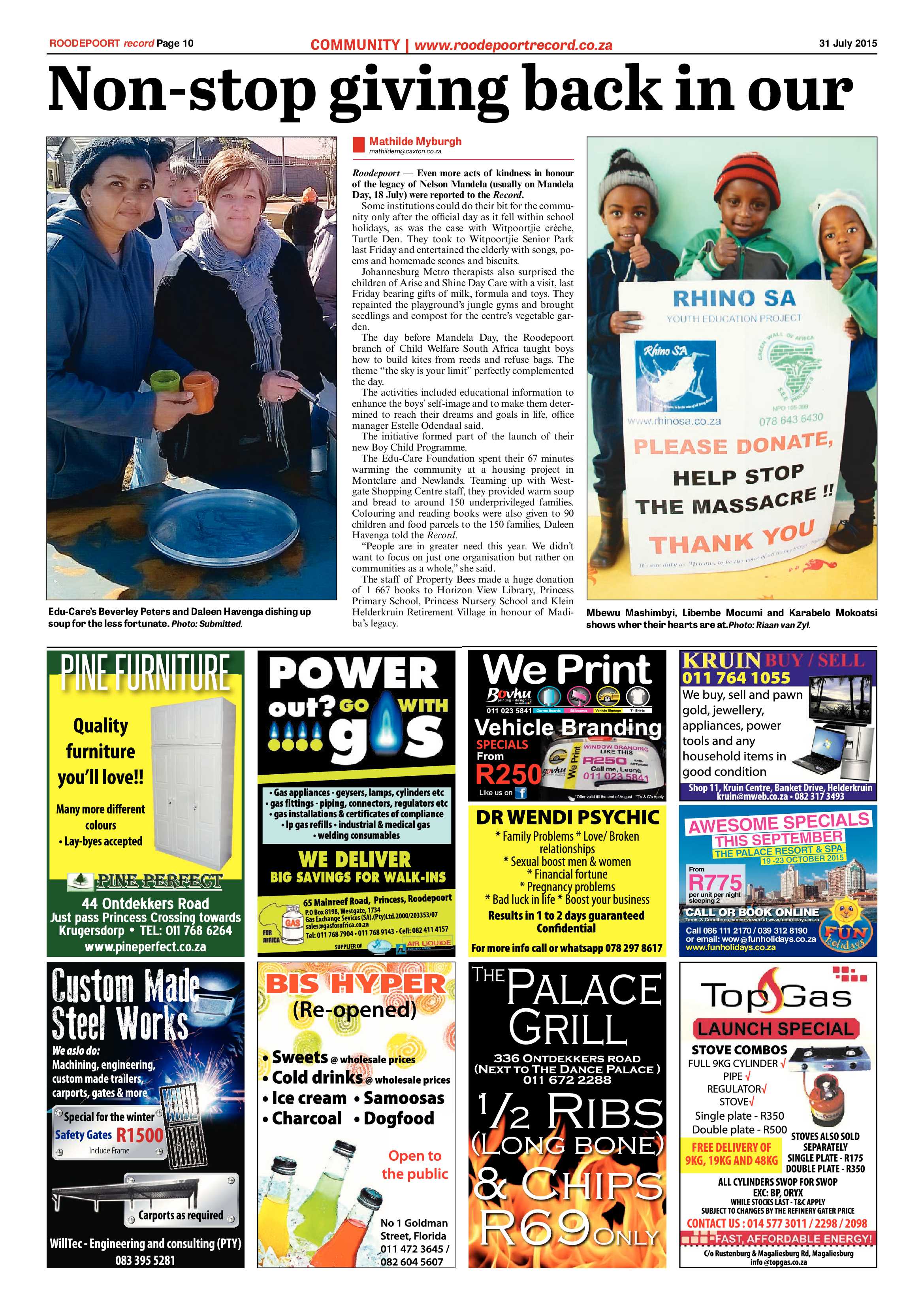 Roodepoort Record 31 July 2015 page 10