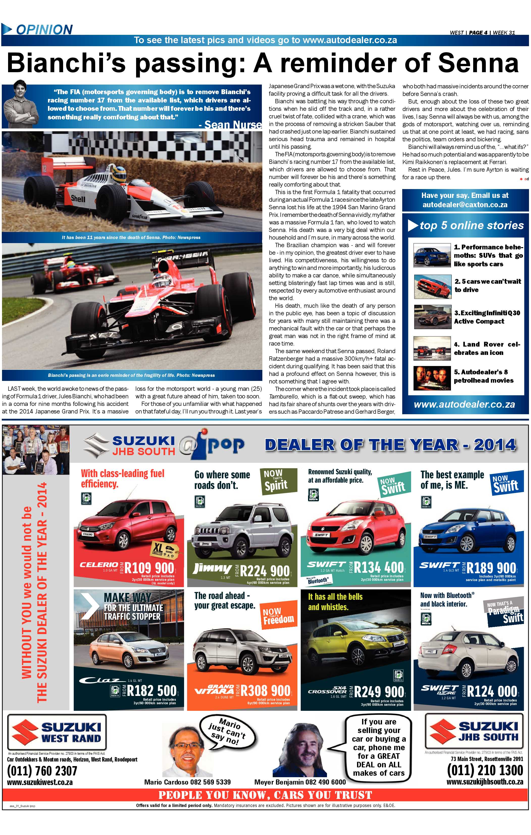 Roodepoort Record 31 July 2015 page 16