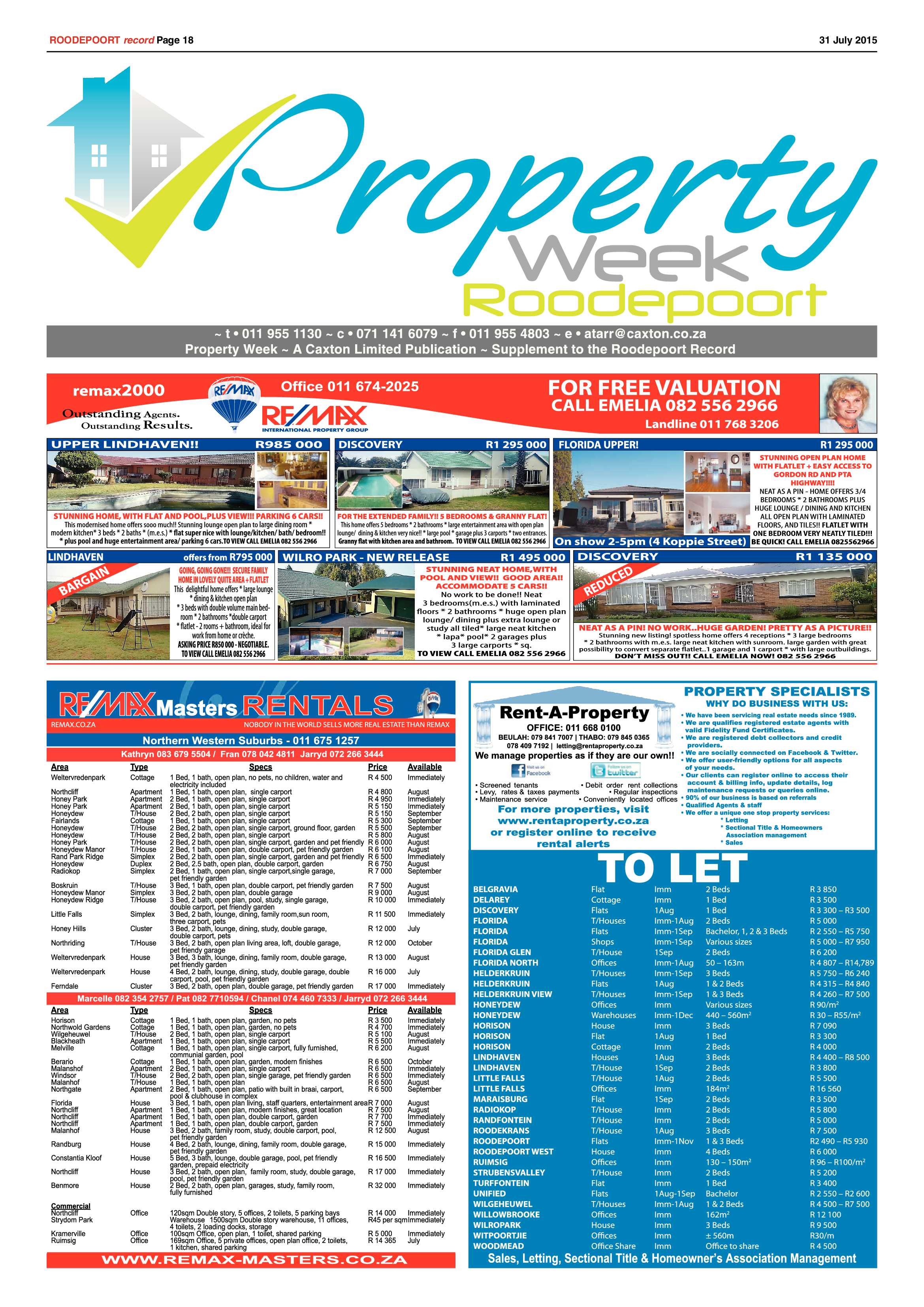 Roodepoort Record 31 July 2015 page 22
