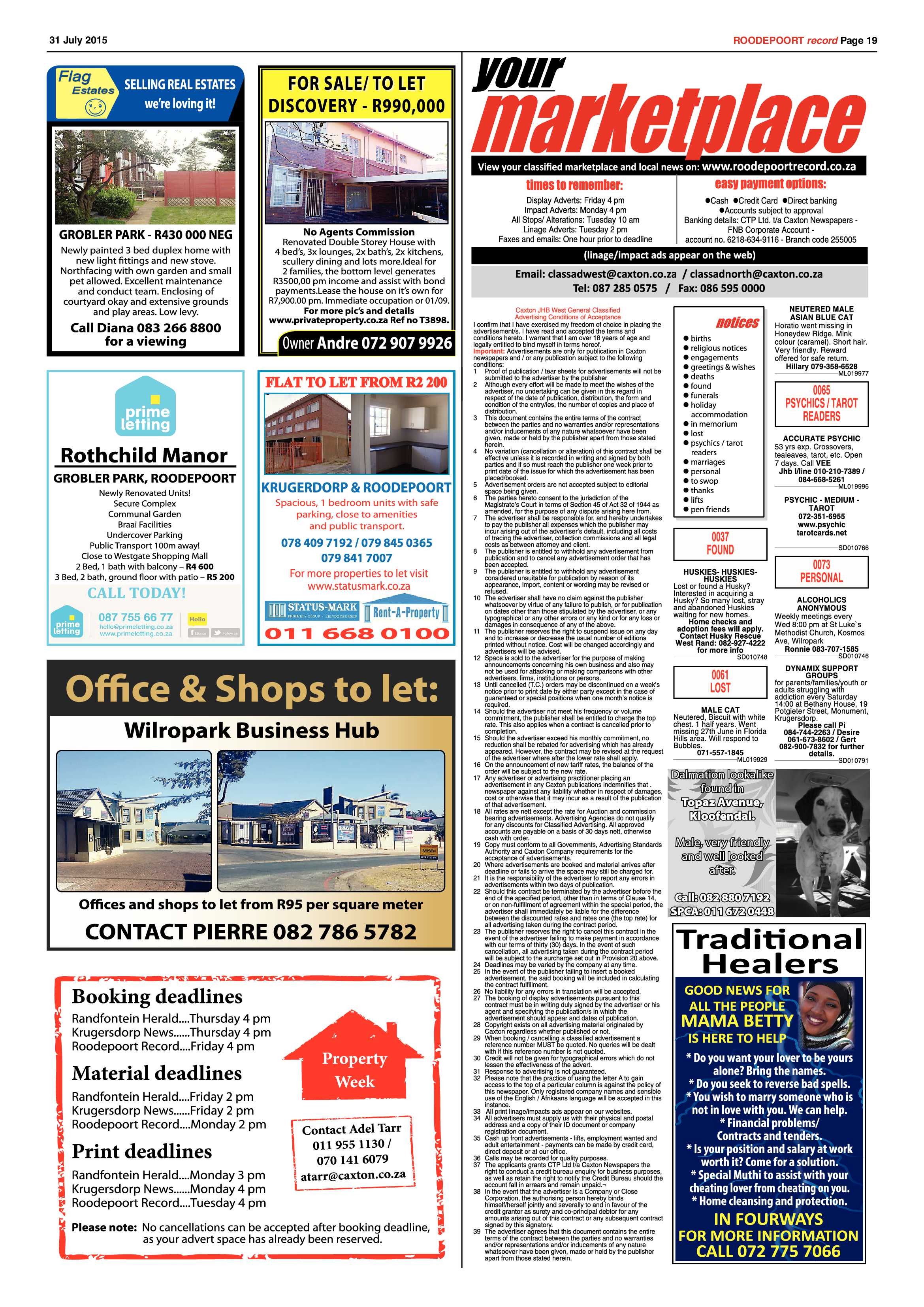 Roodepoort Record 31 July 2015 page 23