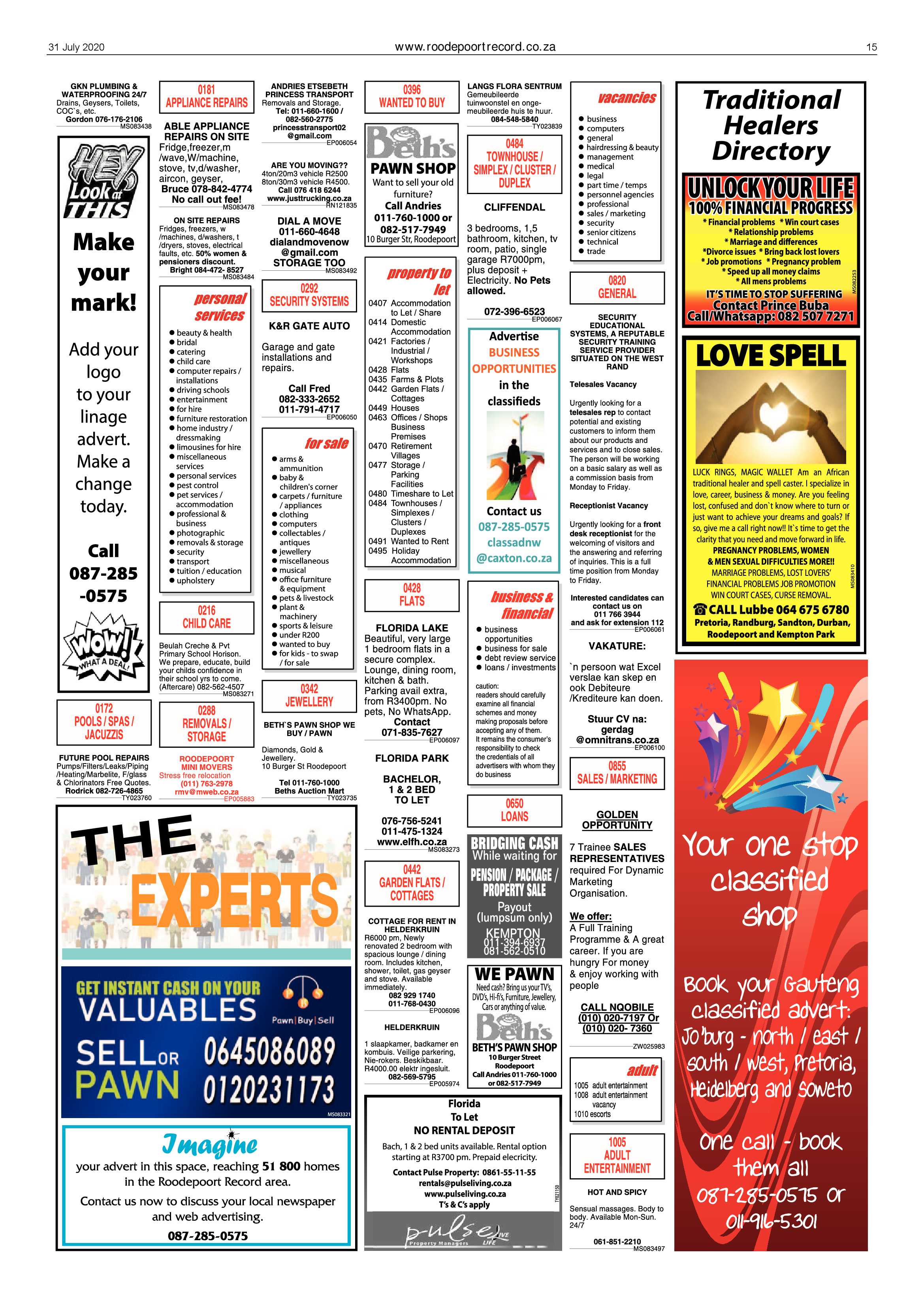 Roodepoort Record 31 July 2020 page 15