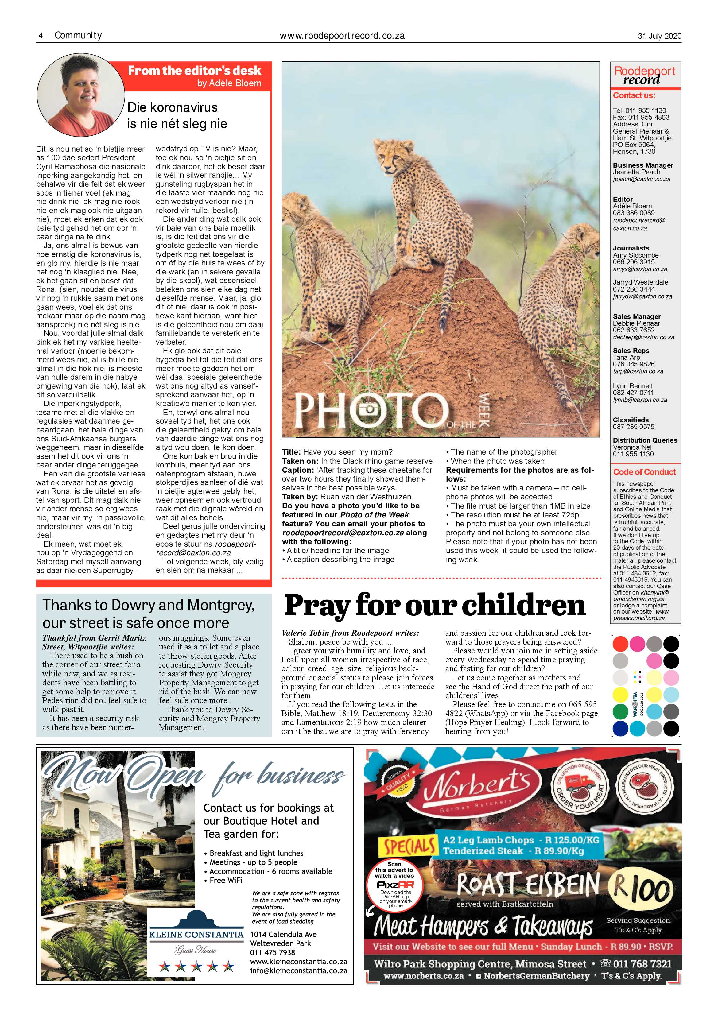 Roodepoort Record 31 July 2020 page 4
