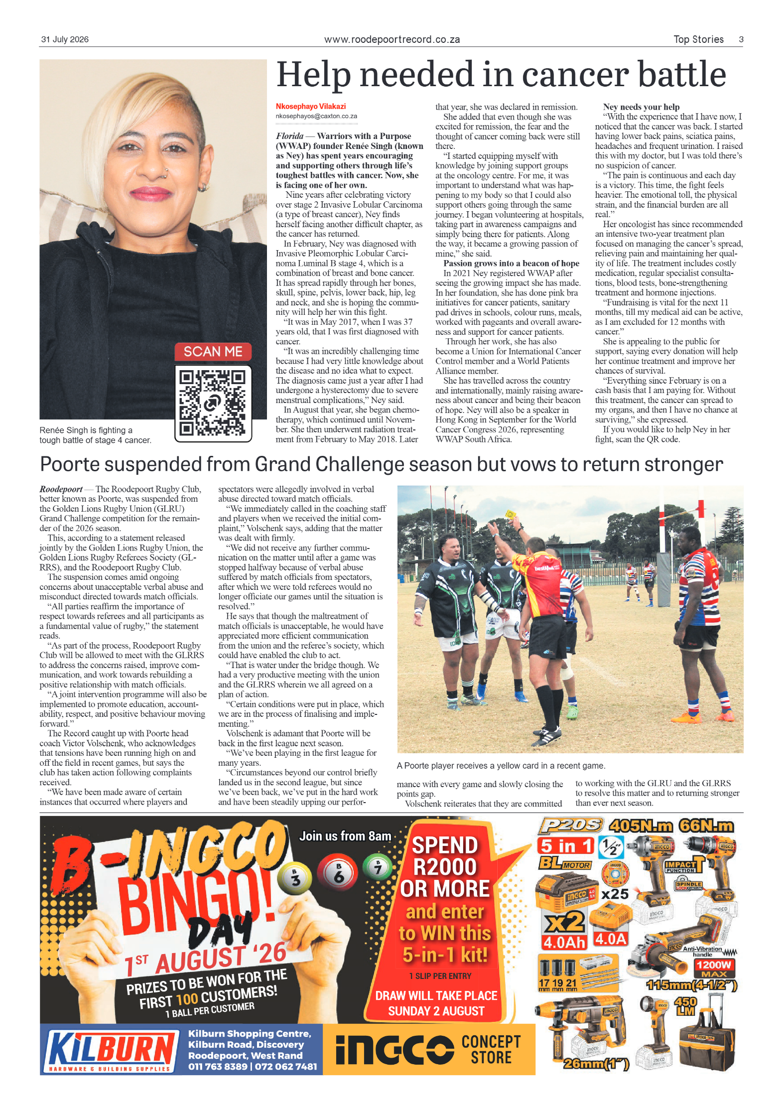 Roodepoort Record 31 July 2026 page 3