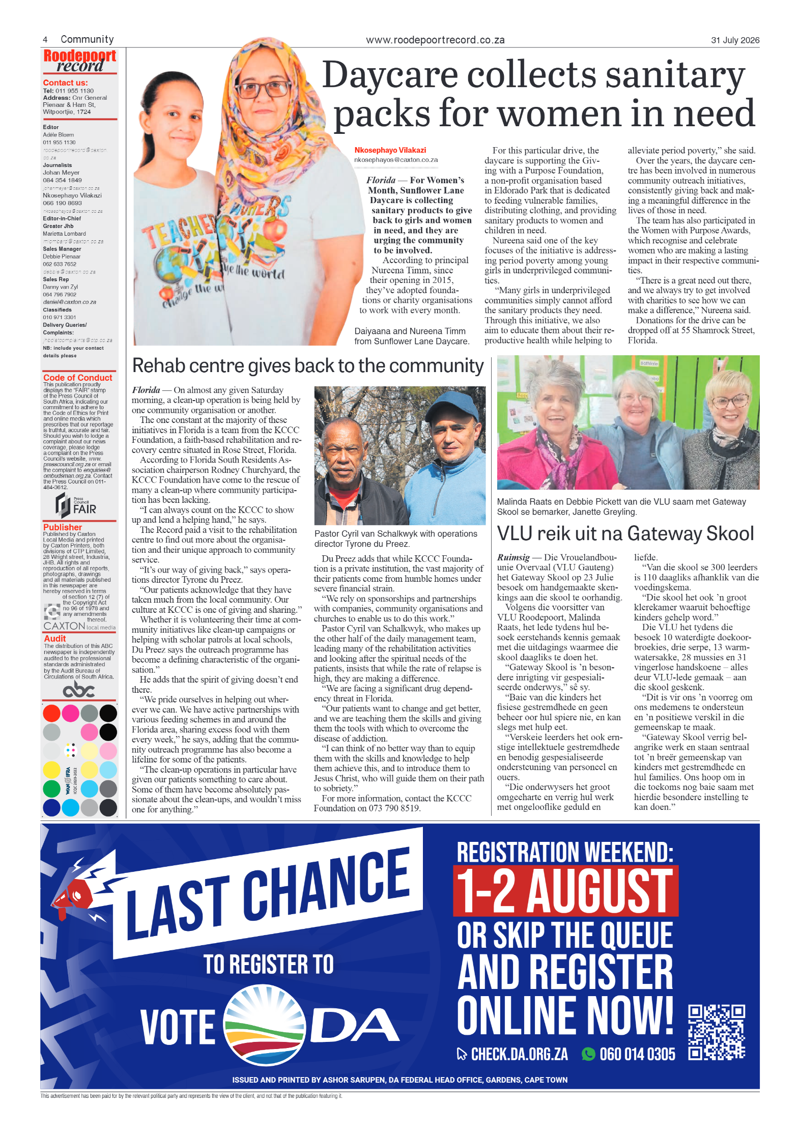 Roodepoort Record 31 July 2026 page 4