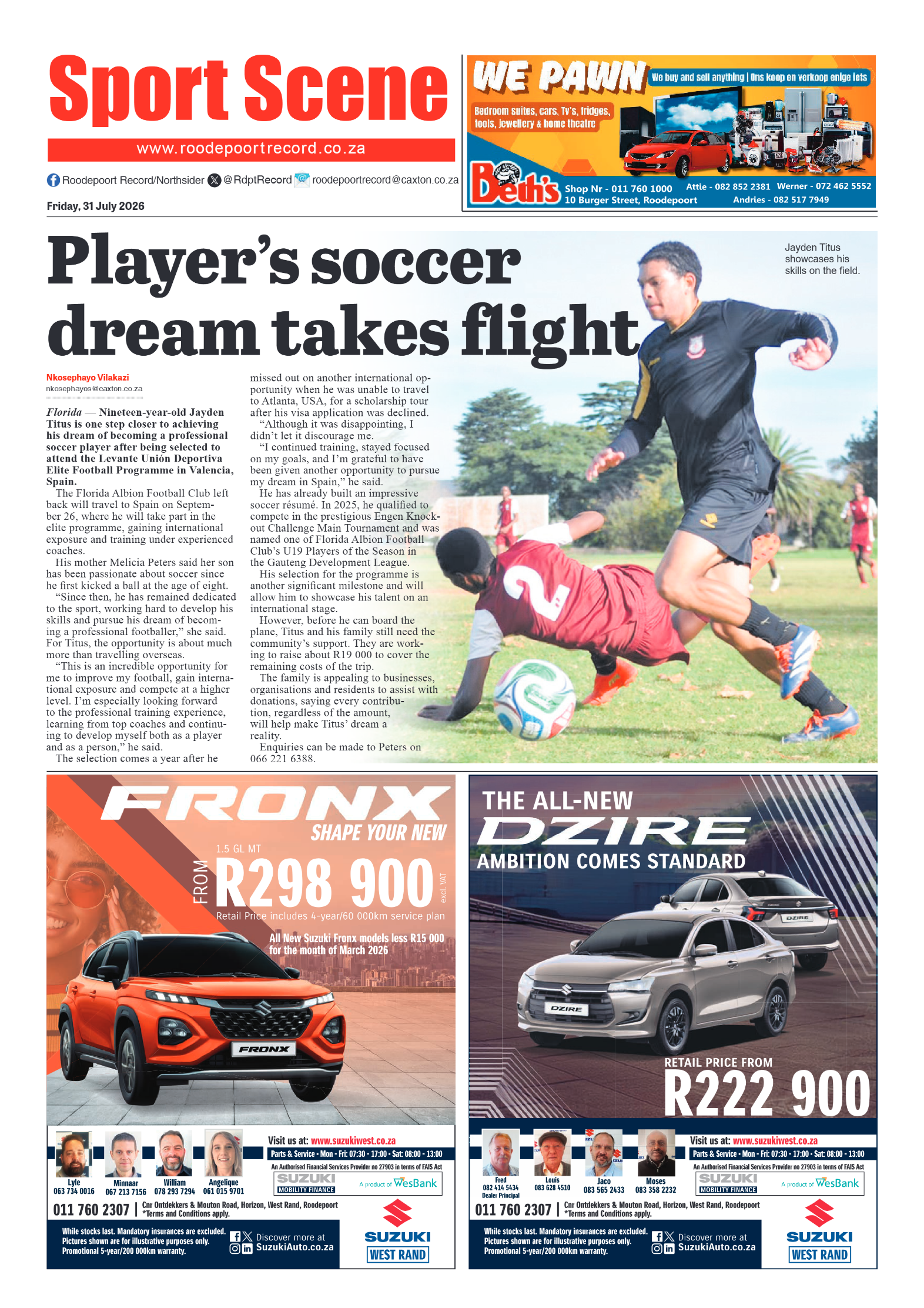 Roodepoort Record 31 July 2026 page 8