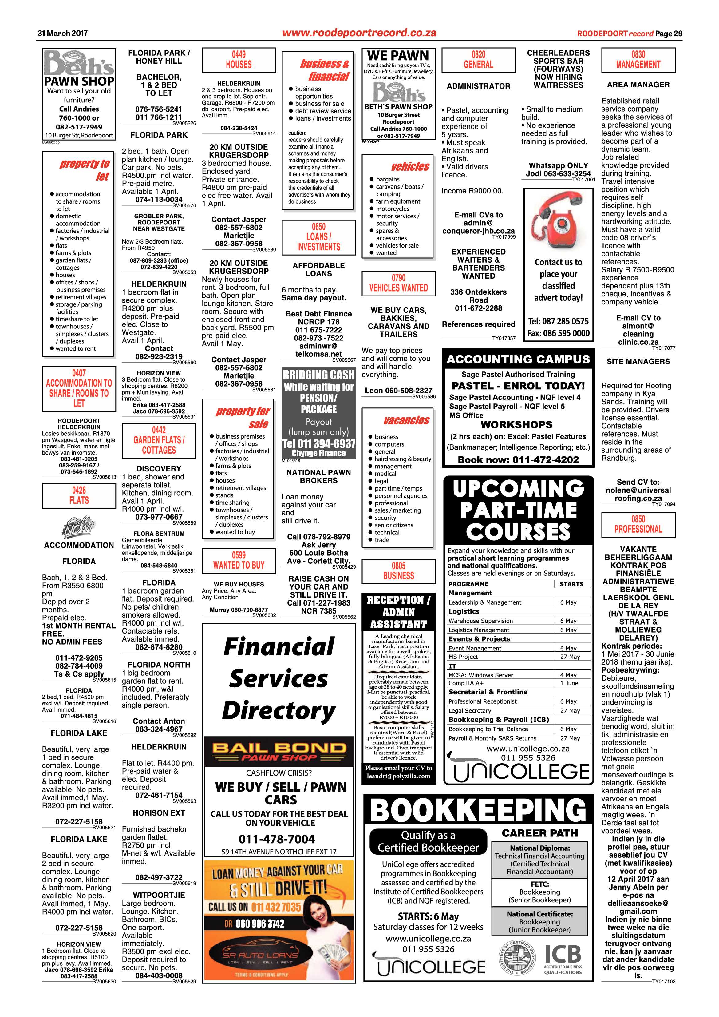 Roodepoort Record 31 March 2017 page 29