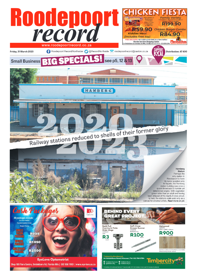 Roodepoort Record 31 March 2023 page 1