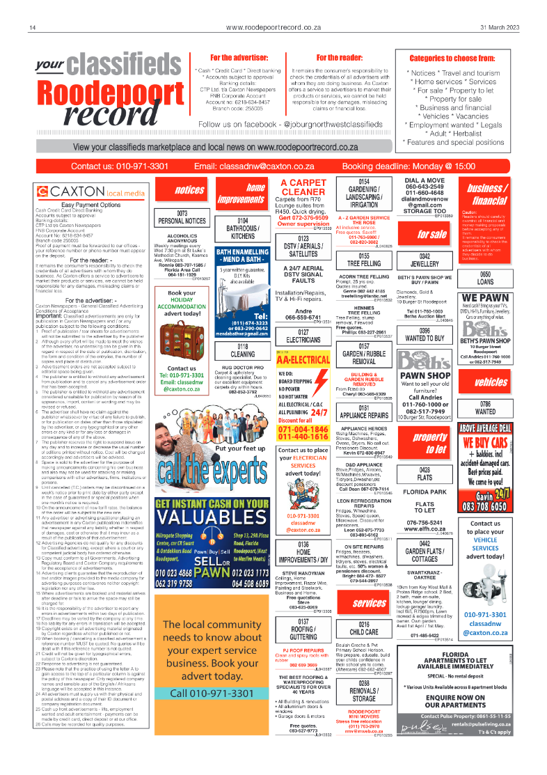 Roodepoort Record 31 March 2023 page 14