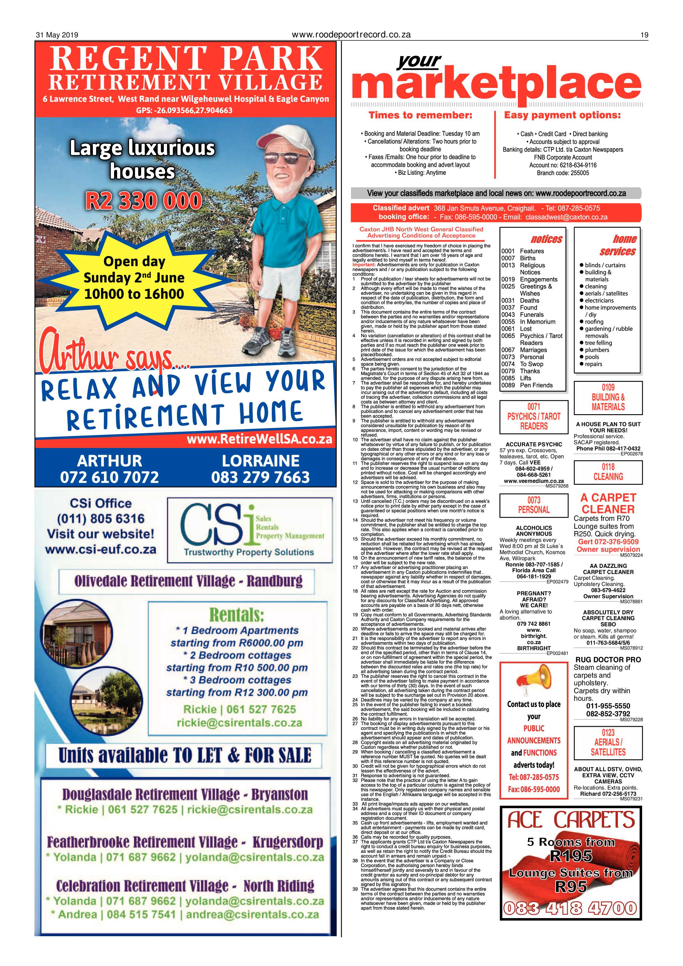 Roodepoort Record 31 May 2019 page 19