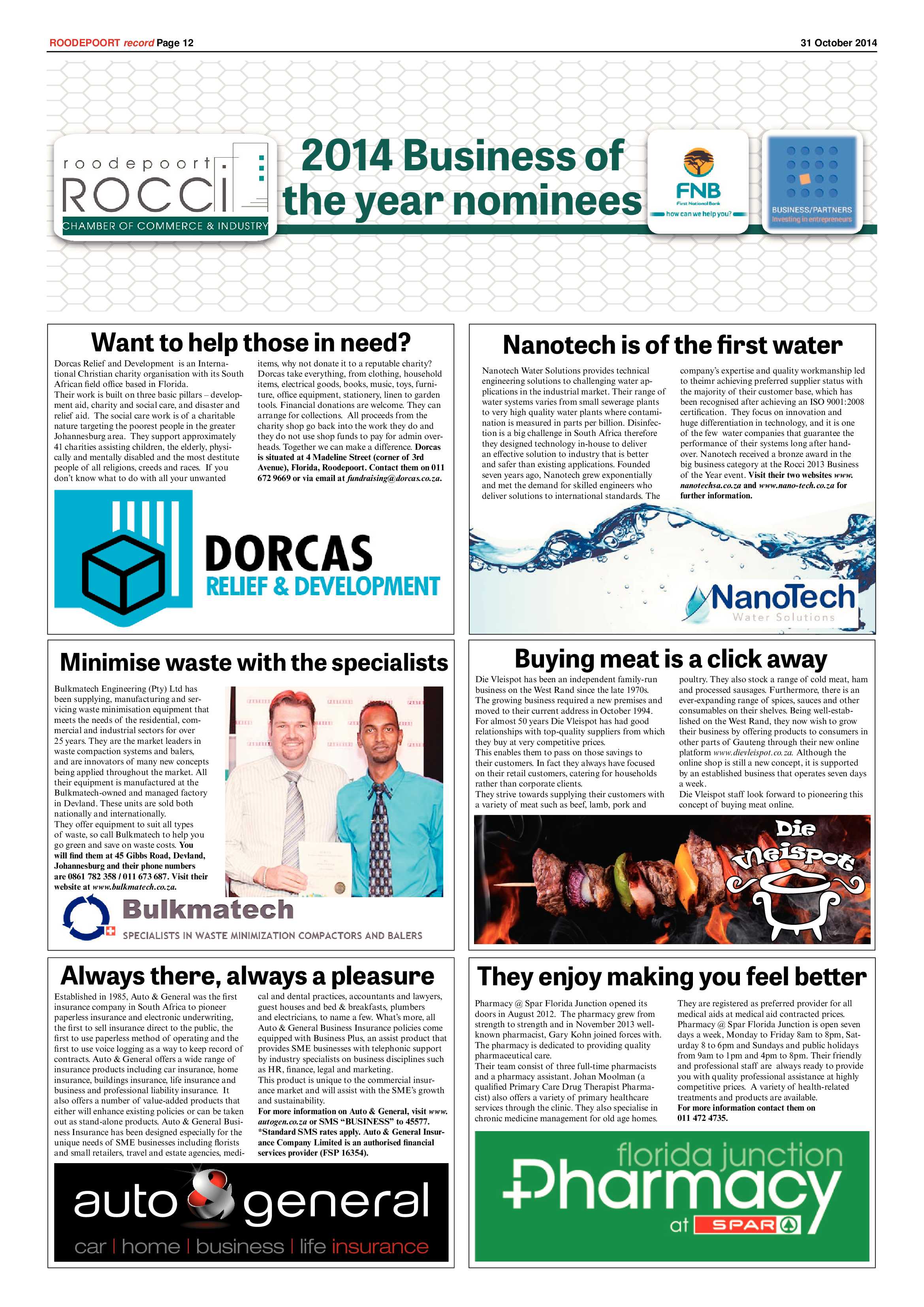 Roodepoort Record 31 October 2014 page 12