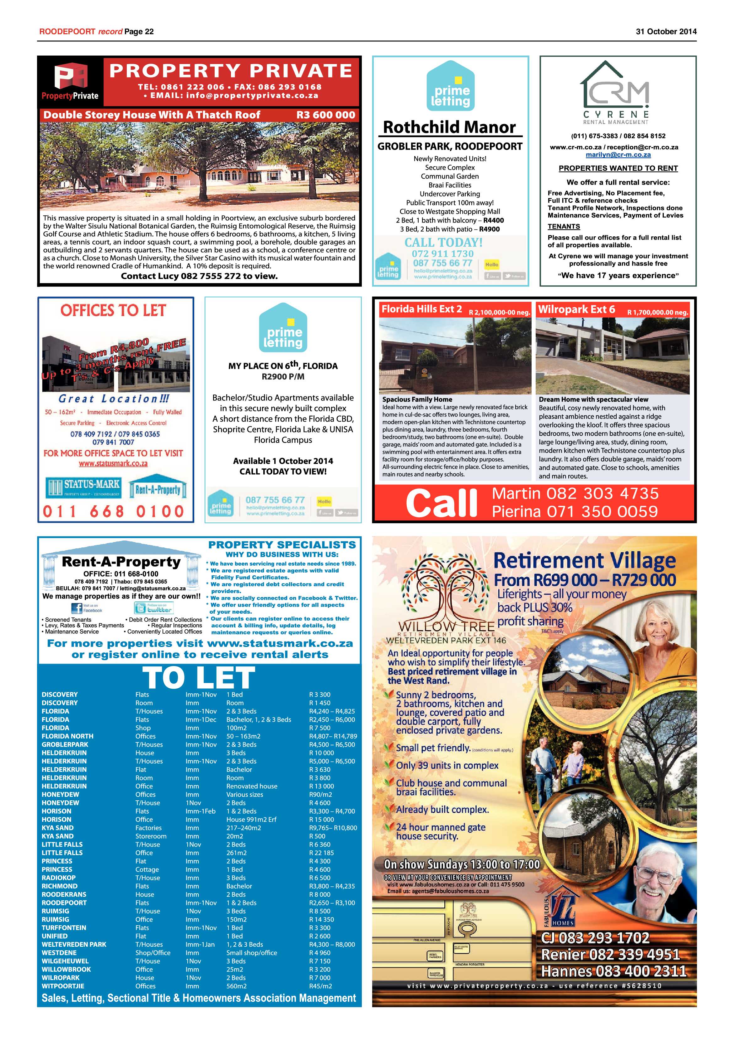 Roodepoort Record 31 October 2014 page 22