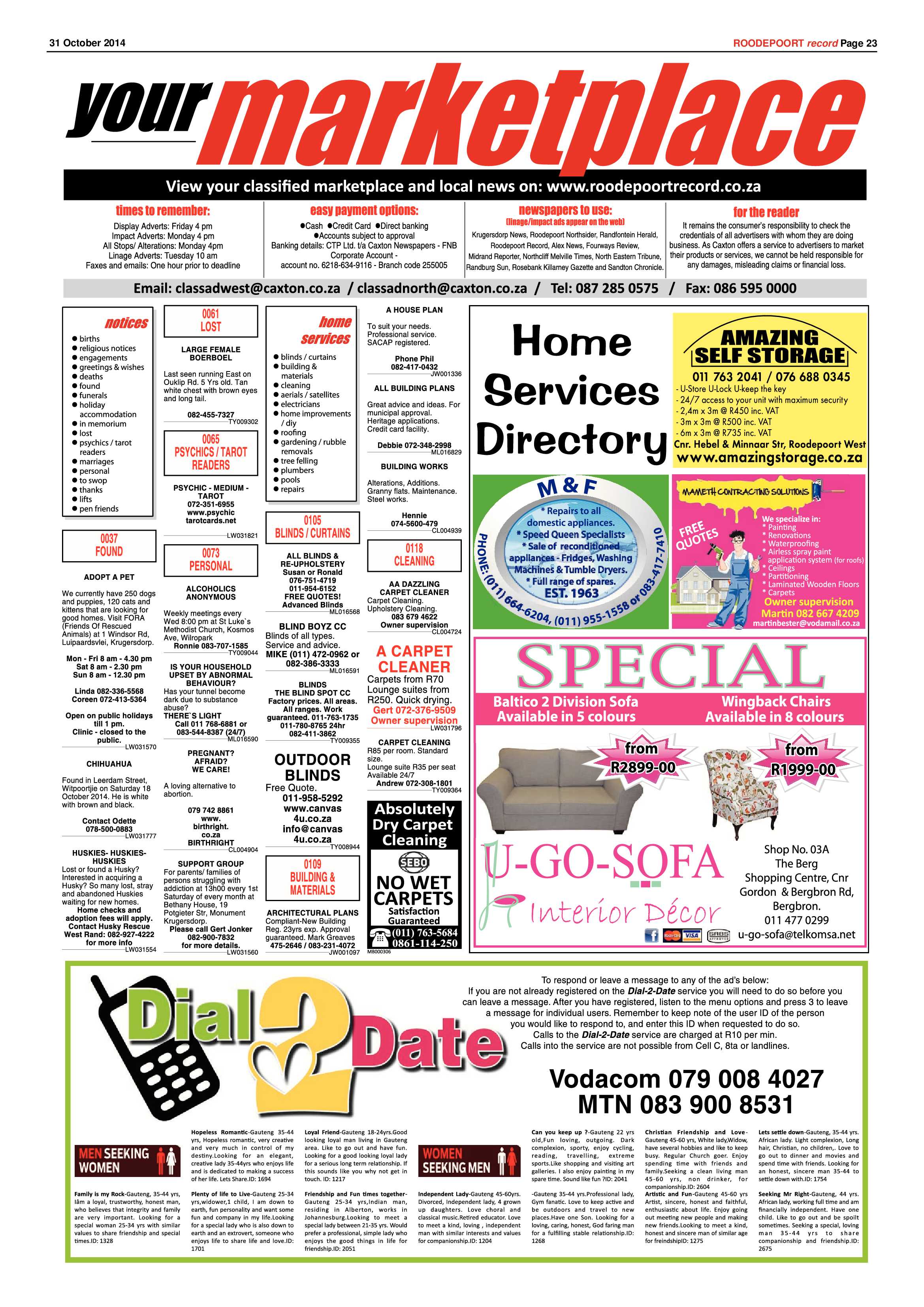 Roodepoort Record 31 October 2014 page 23