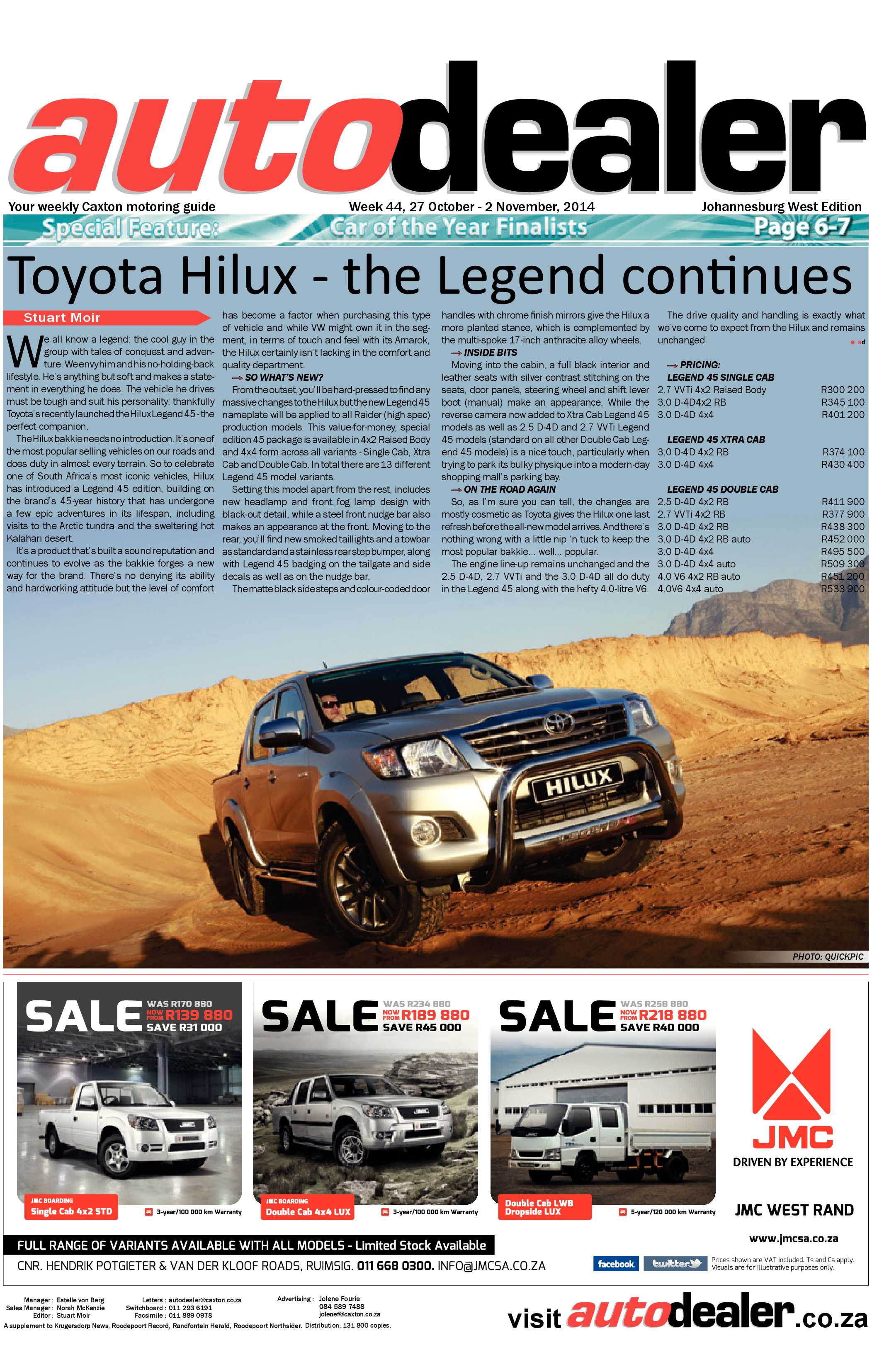 Roodepoort Record 31 October 2014 page 29