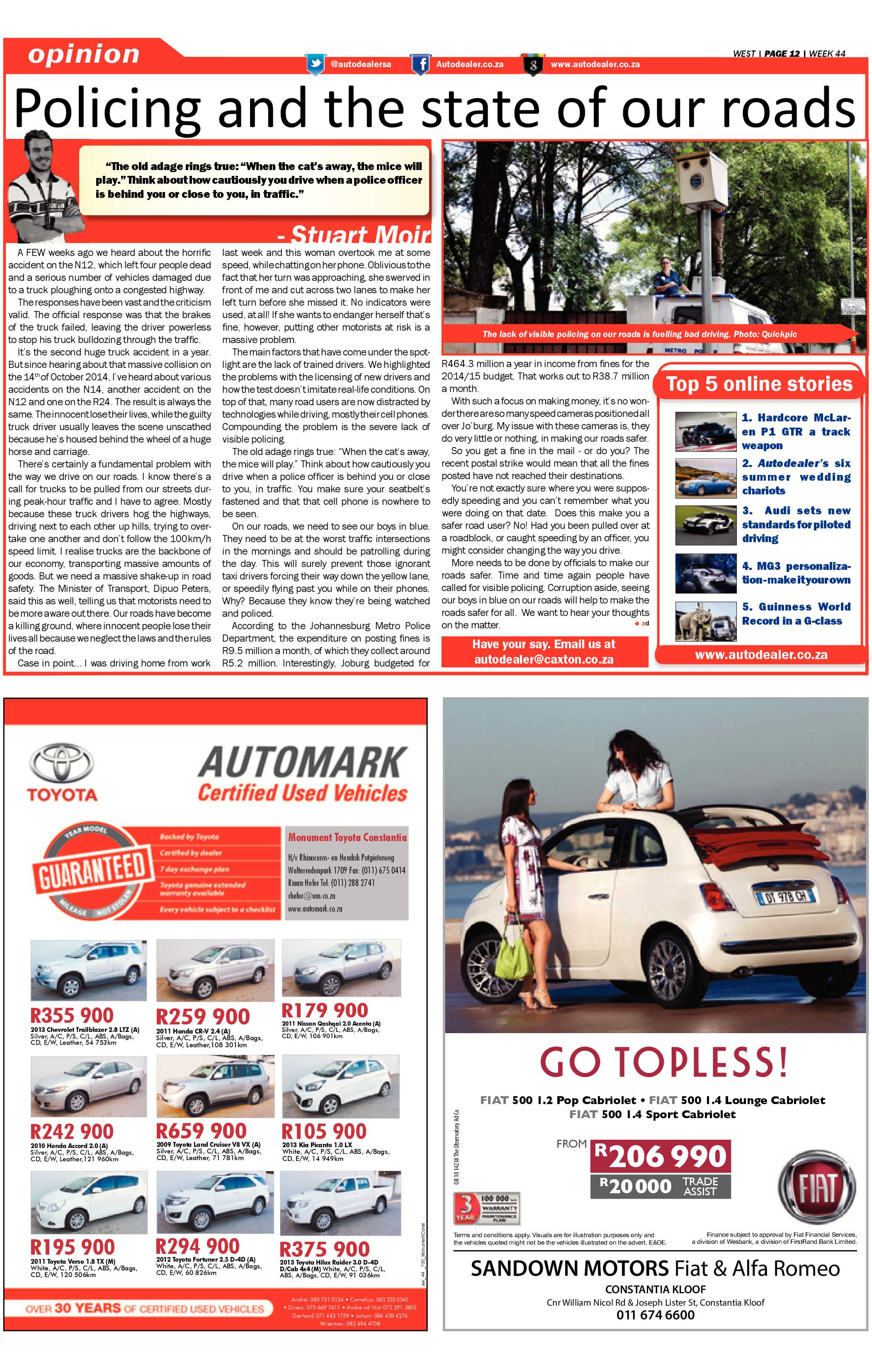 Roodepoort Record 31 October 2014 page 39