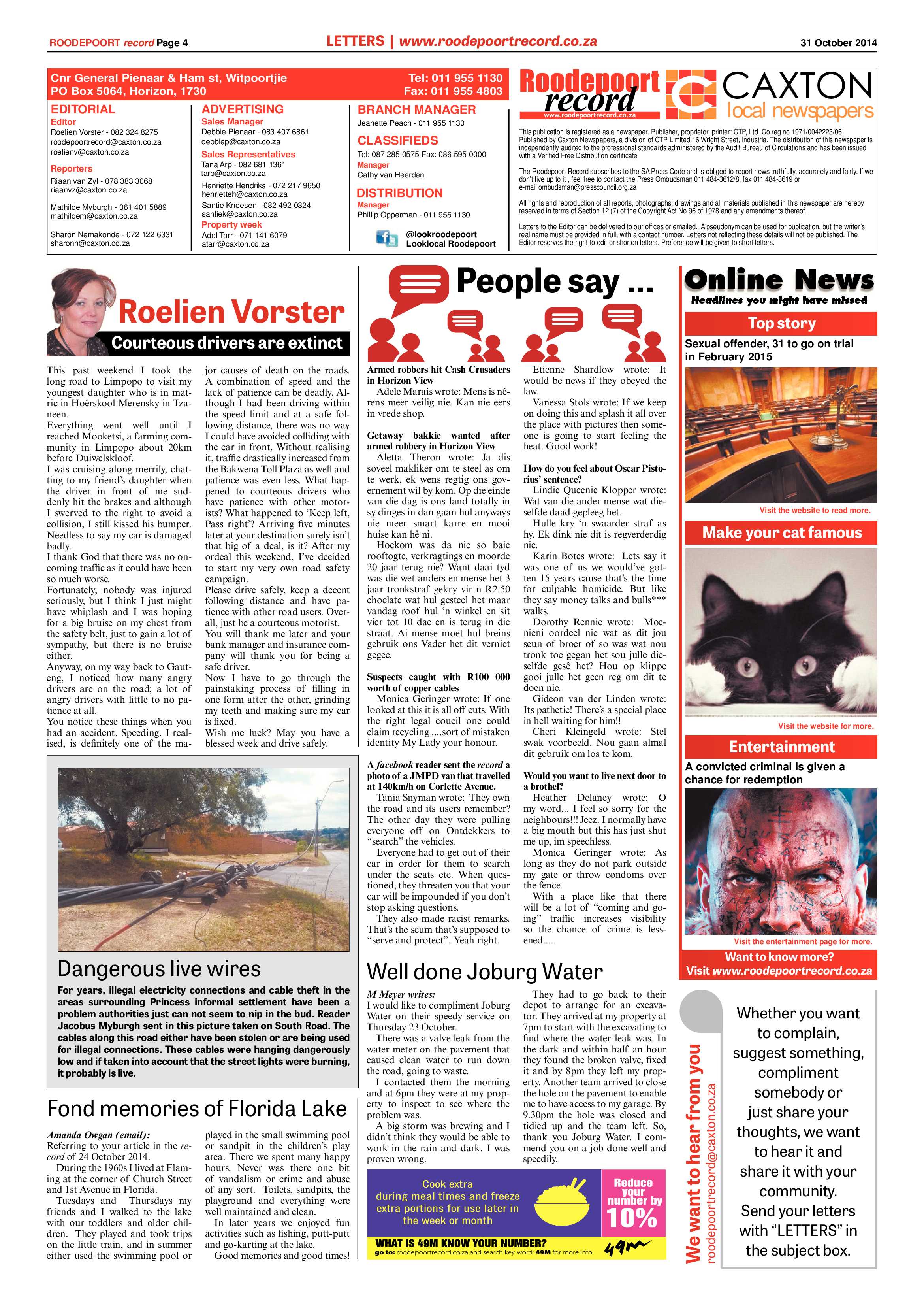 Roodepoort Record 31 October 2014 page 4