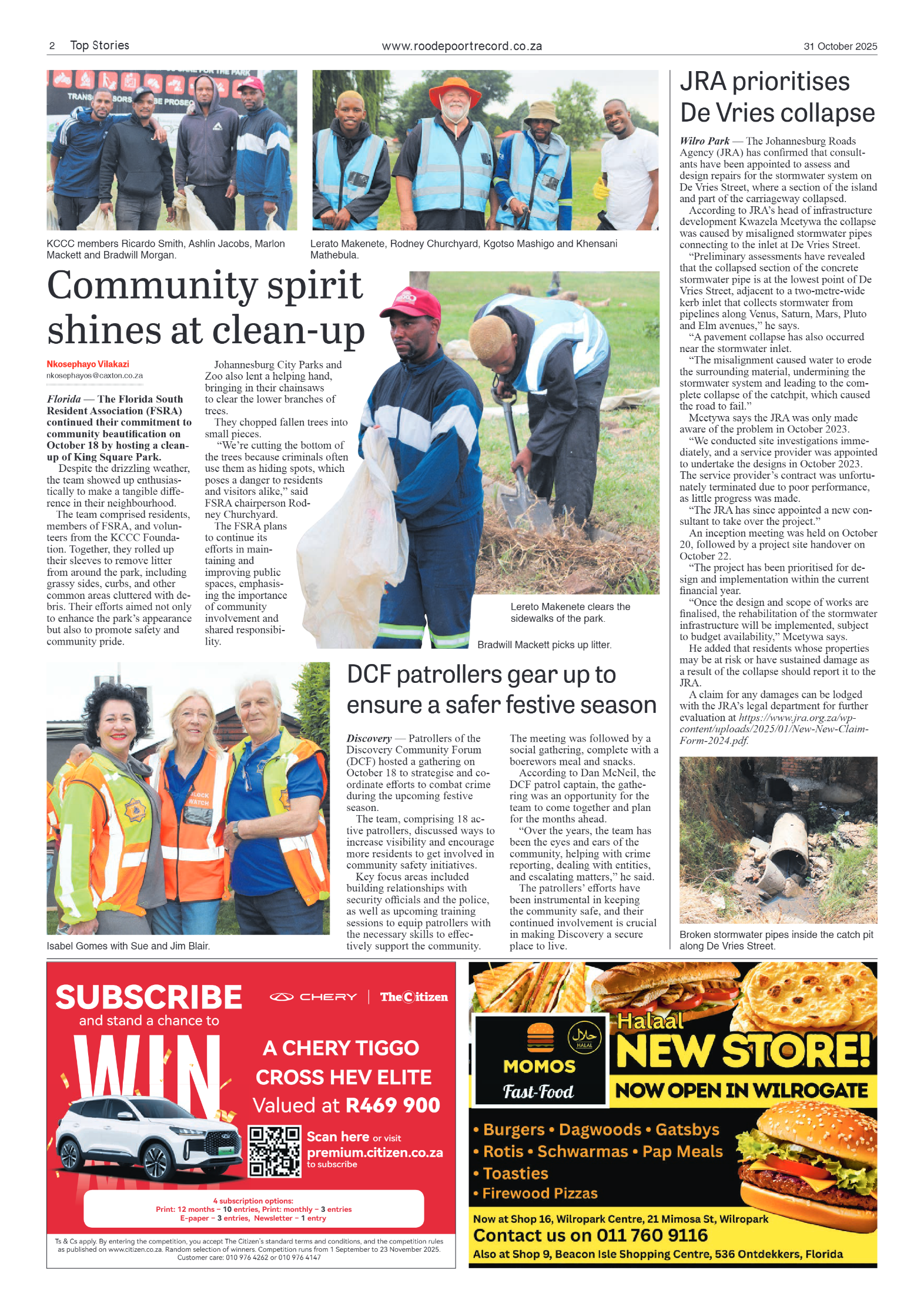 Roodepoort Record 31 October 2025 page 2