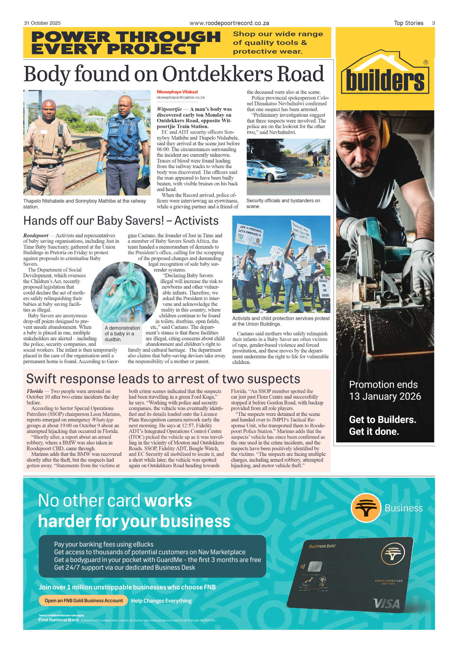 Roodepoort Record 31 October 2025 page 3