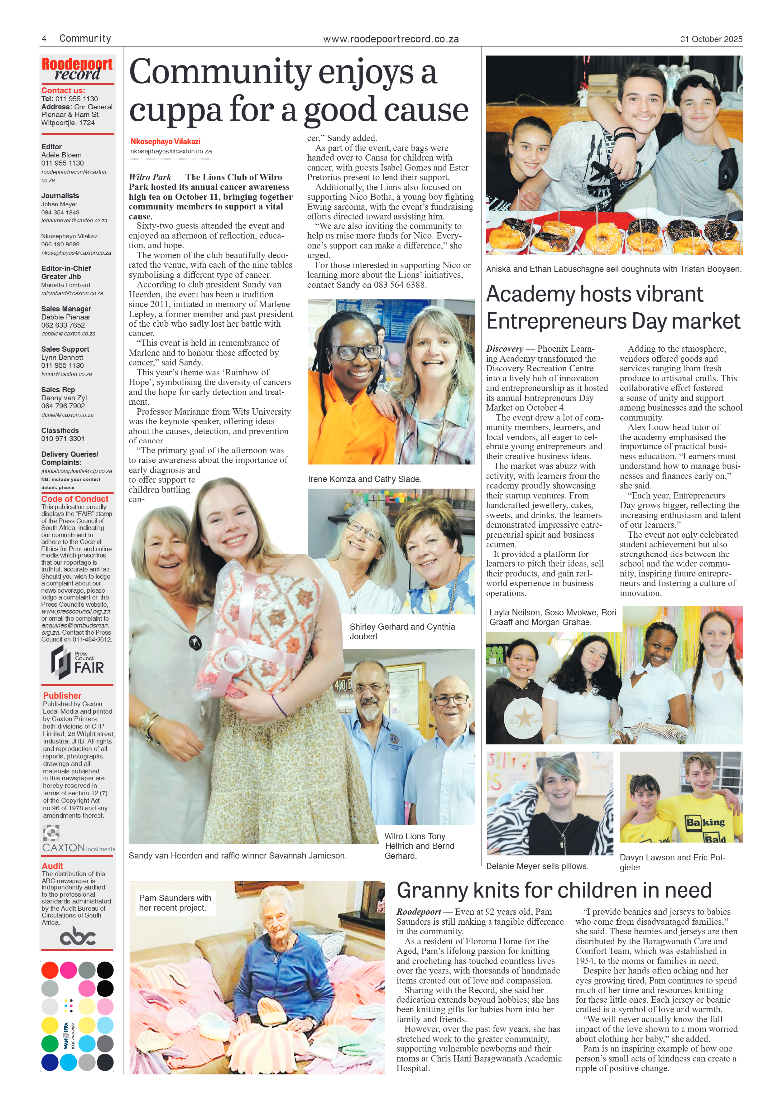 Roodepoort Record 31 October 2025 page 4