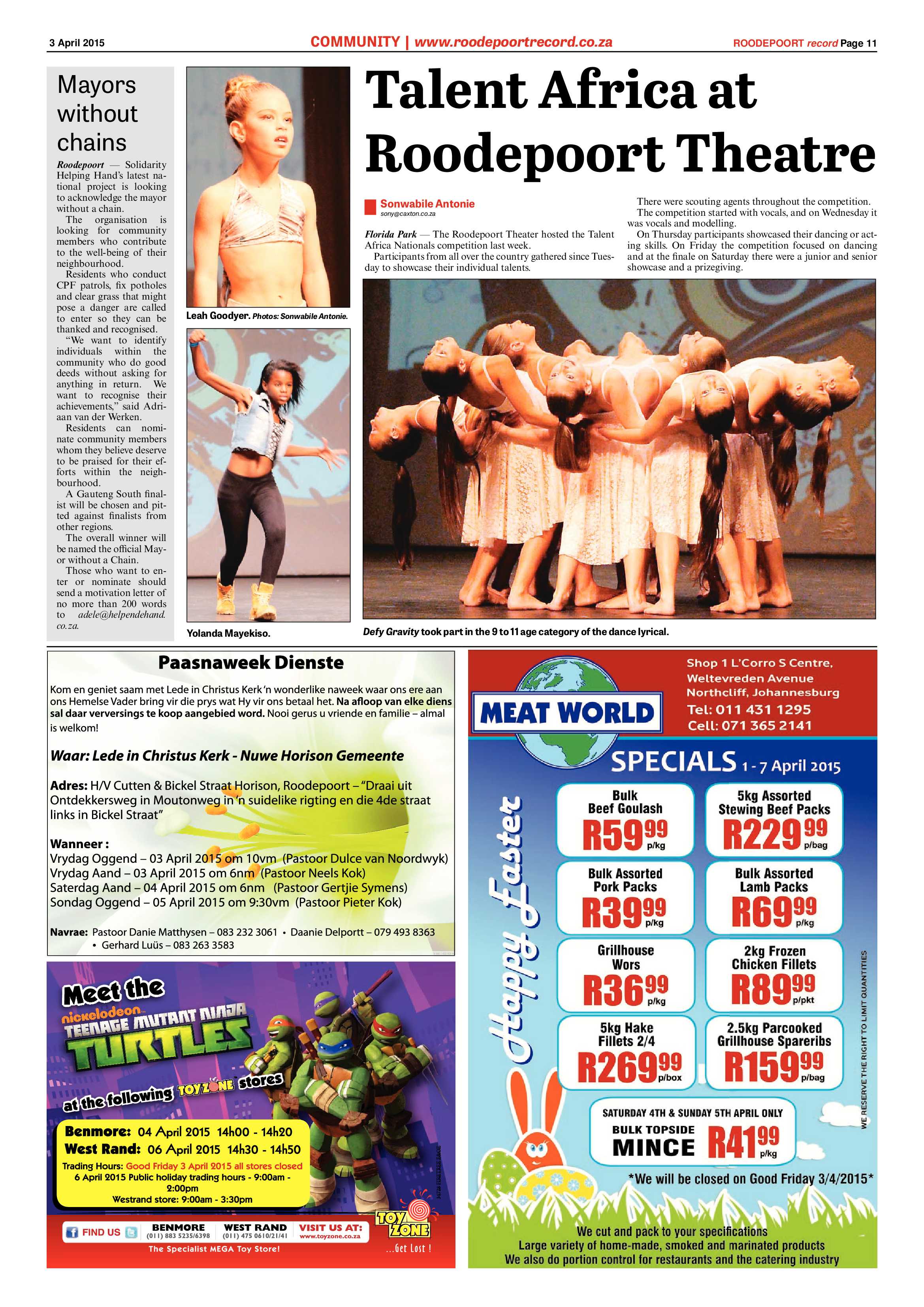 Roodepoort Record 3 April 2015 page 11