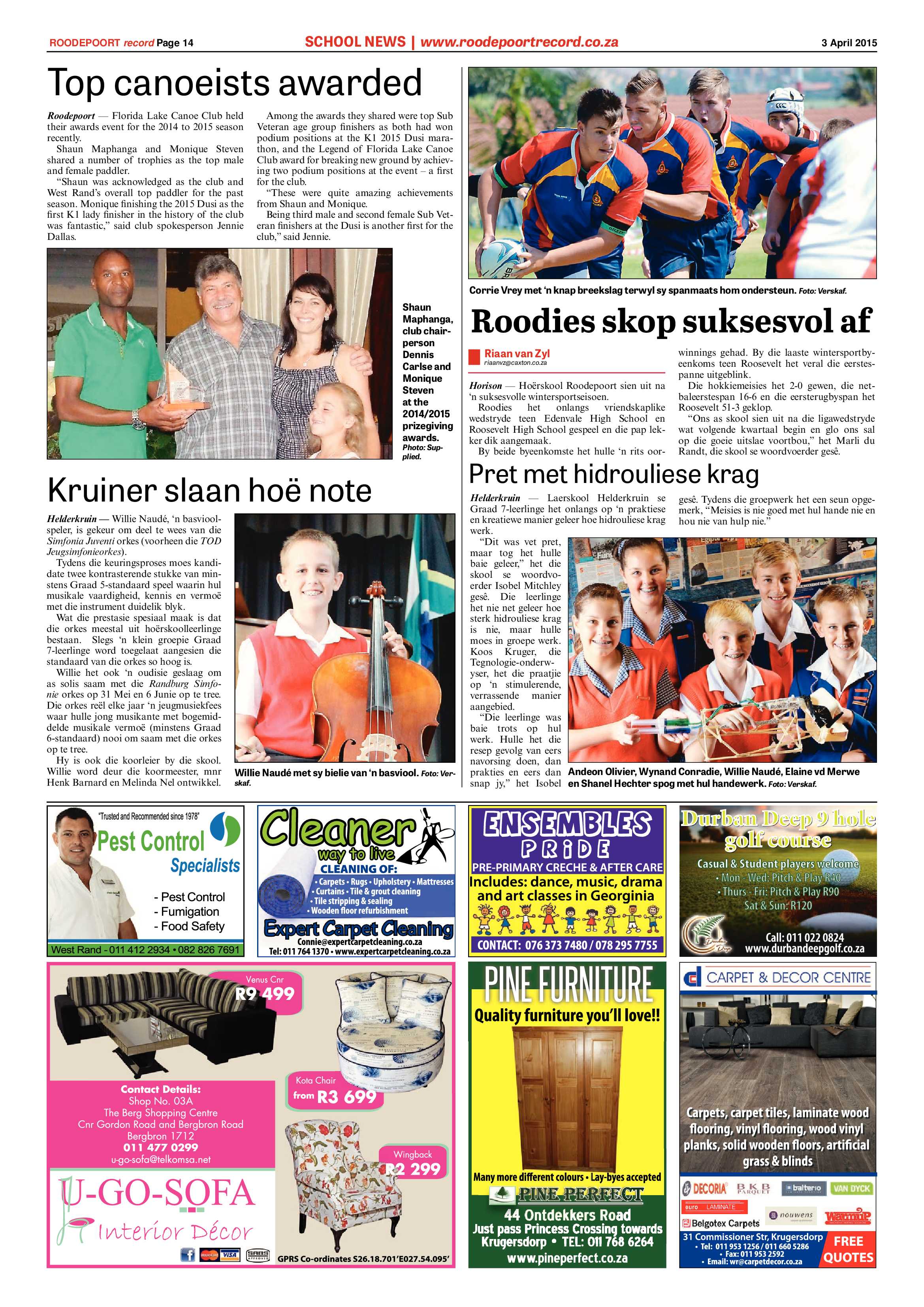 Roodepoort Record 3 April 2015 page 18