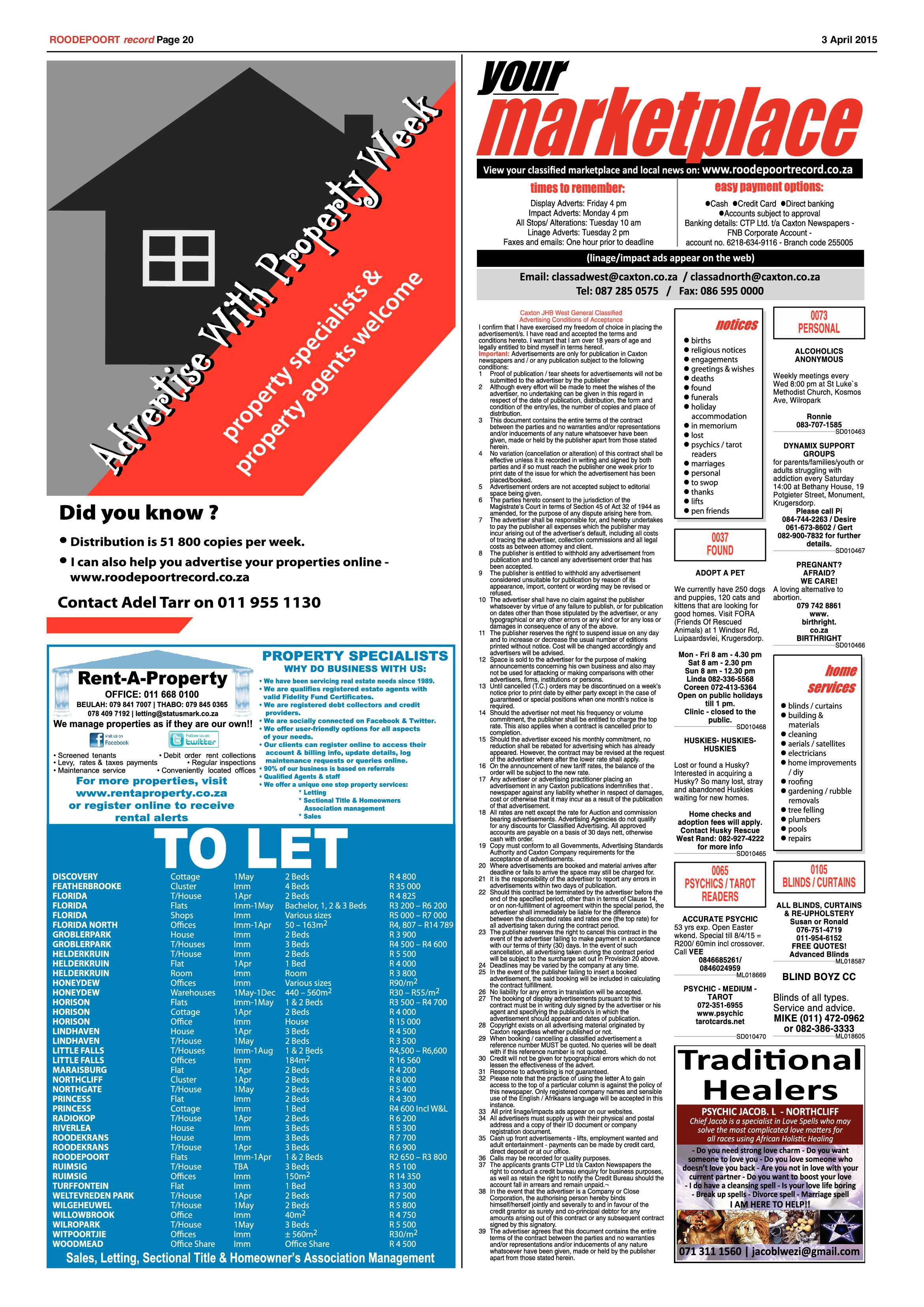 Roodepoort Record 3 April 2015 page 24