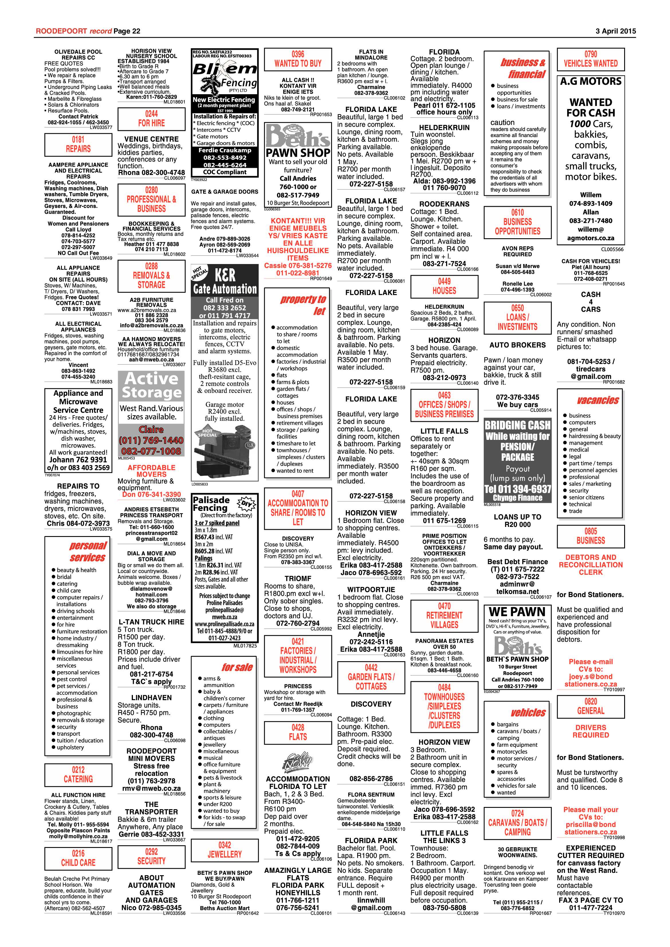 Roodepoort Record 3 April 2015 page 26