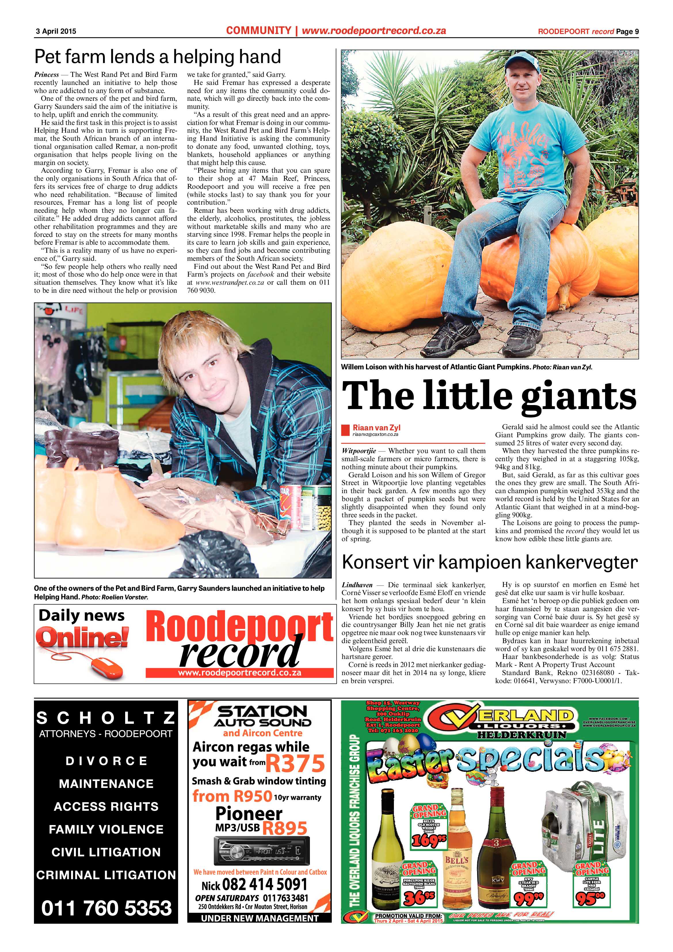Roodepoort Record 3 April 2015 page 9