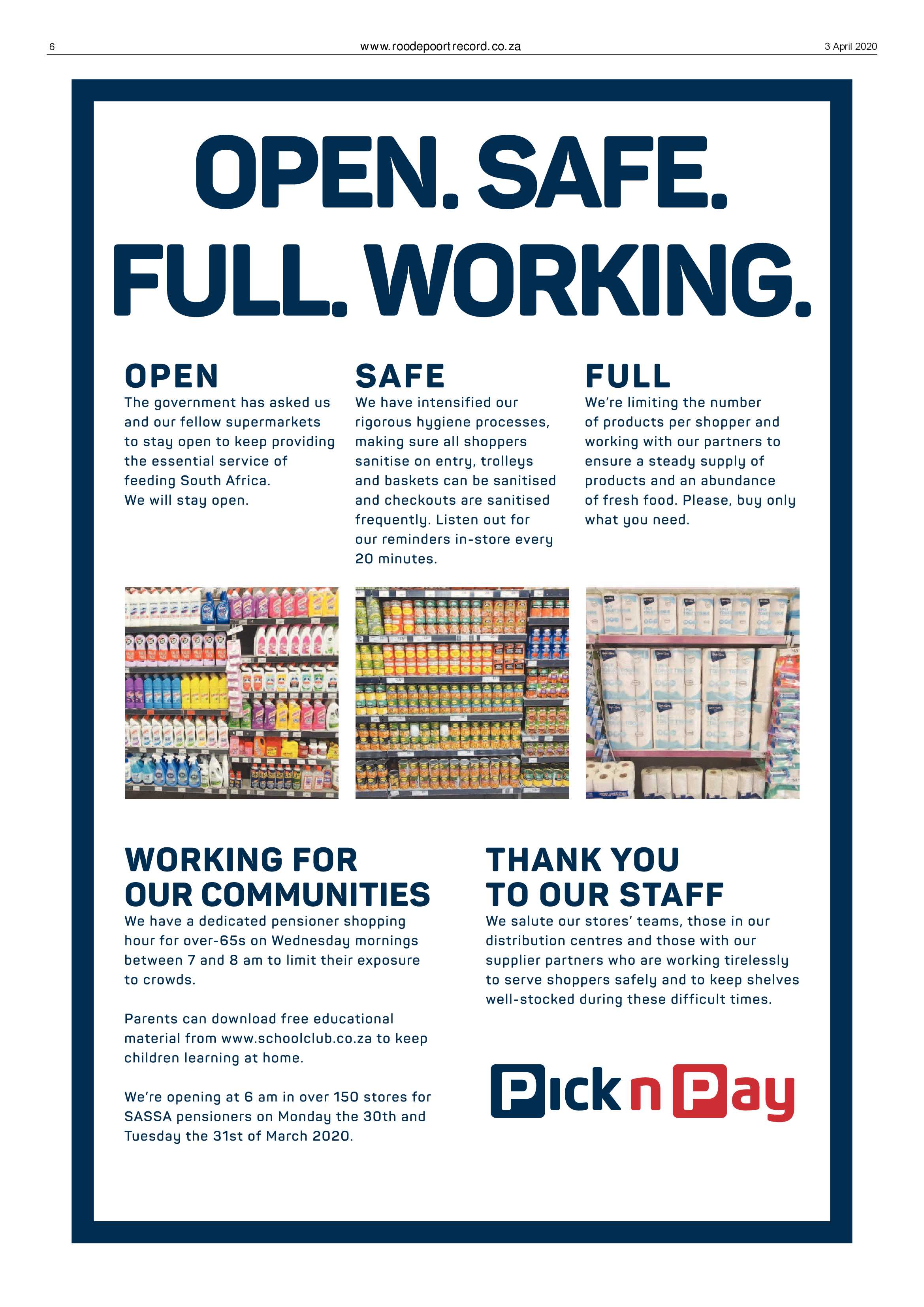 Roodepoort Record 3 April 2020 page 6