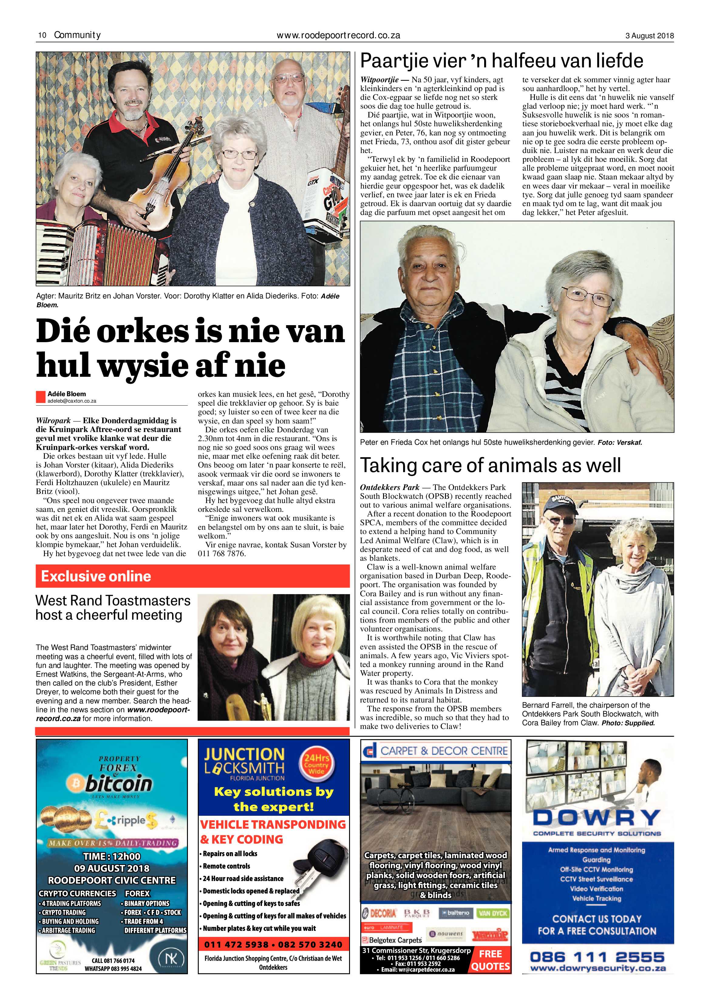 Roodepoort Record 3 August 2018 page 10